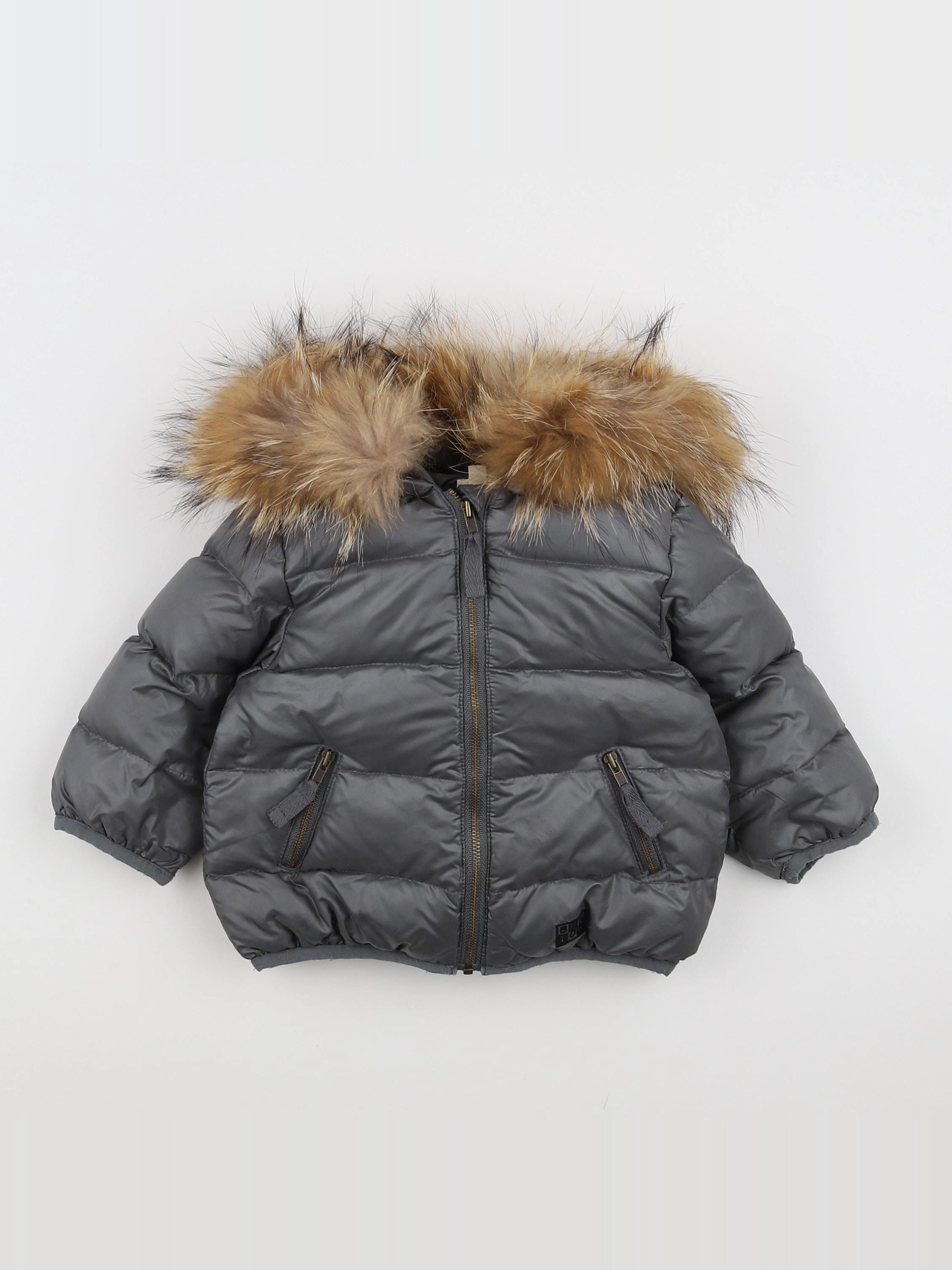 Bonton - doudoune gris - 12 mois
