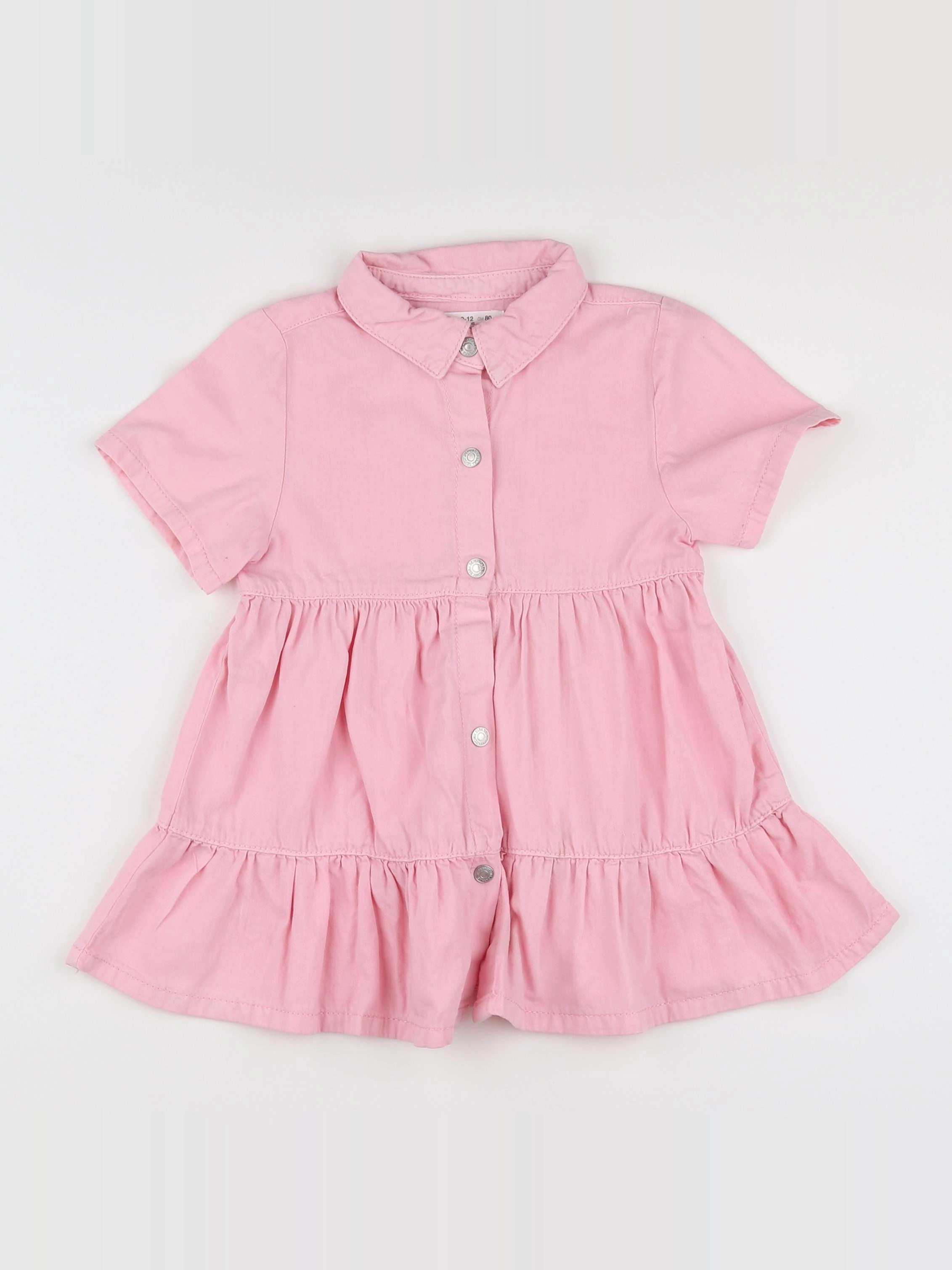 Zara - robe rose - 9/12 mois
