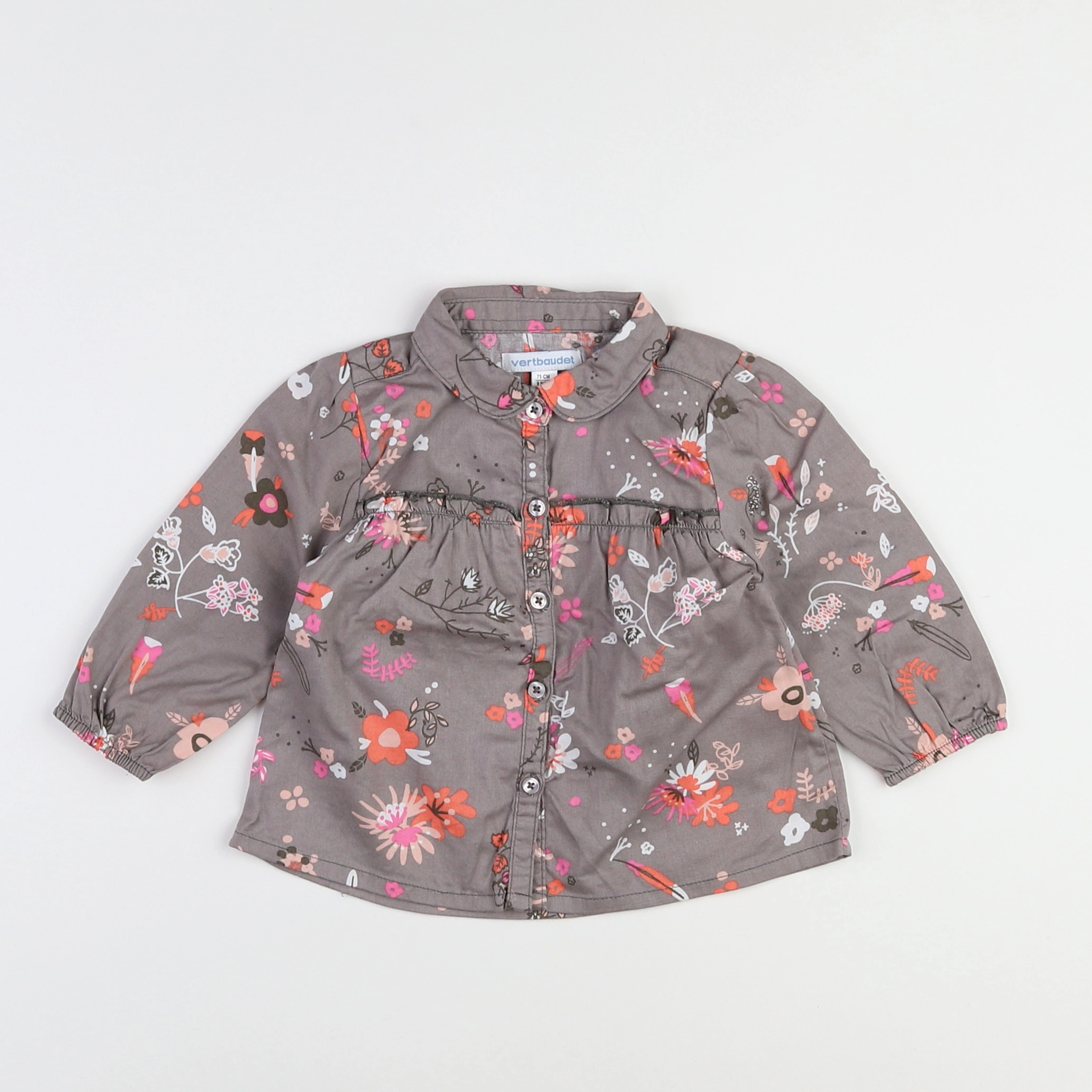 Vertbaudet - blouse multicolore - 9 mois