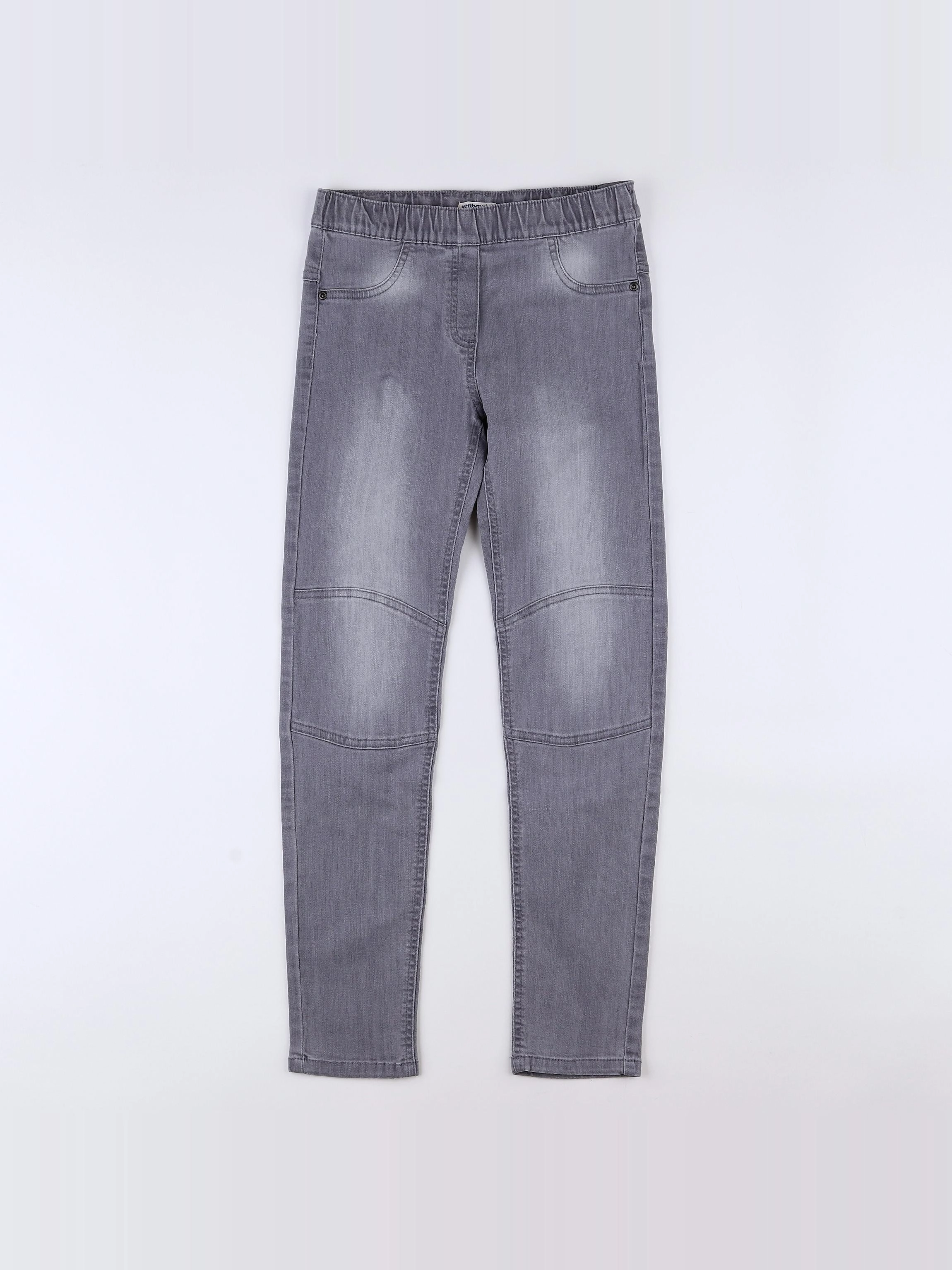 Vertbaudet - jegging gris - 10 ans