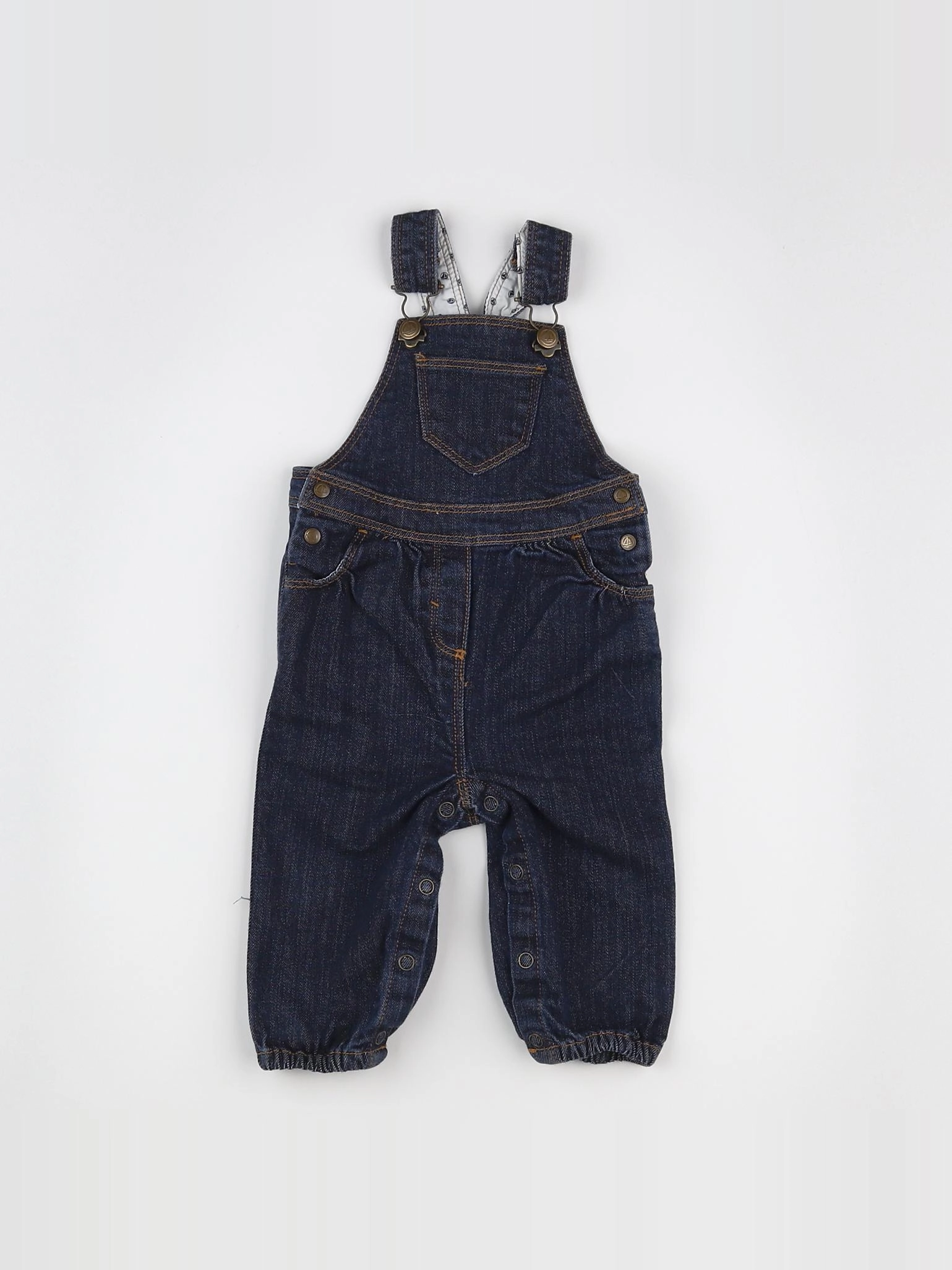 Petit Bateau - salopette bleu - 3 mois