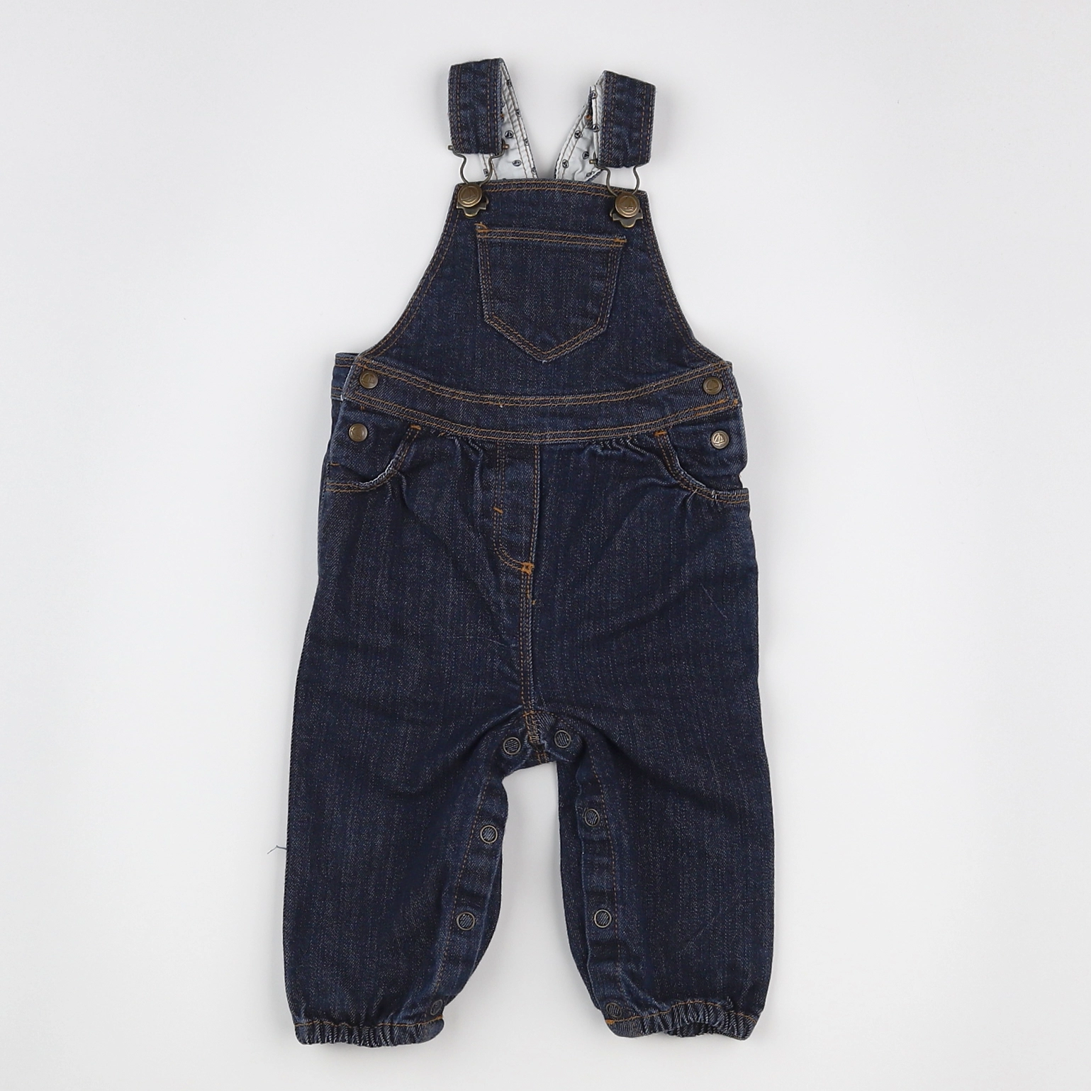 Petit Bateau - salopette bleu - 3 mois