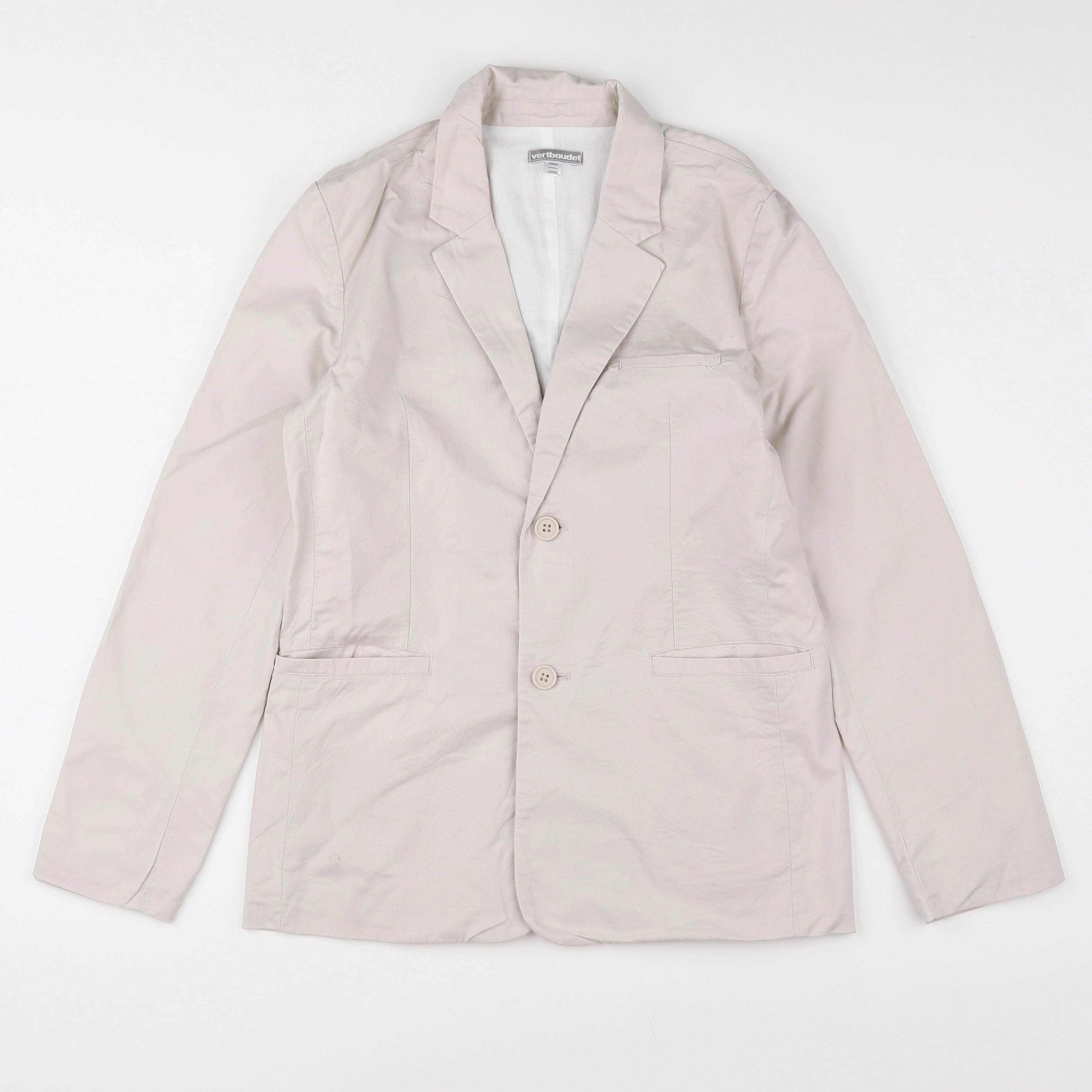 Vertbaudet - veste beige - 12 ans