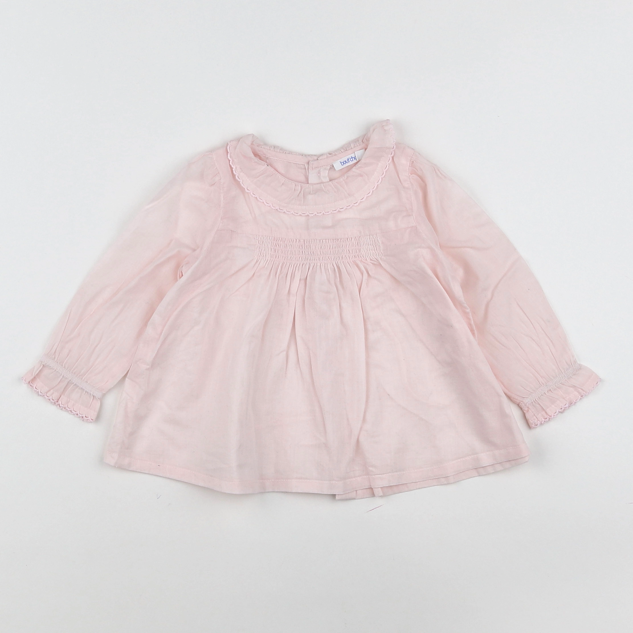 Boutchou - blouse rose - 9 mois