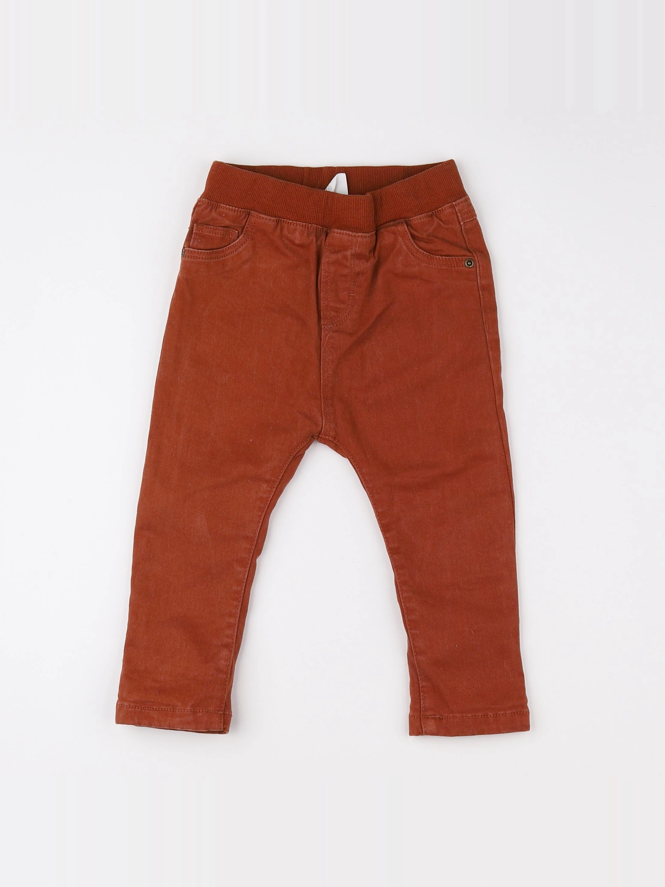 H&M - pantalon marron - 12/9 mois