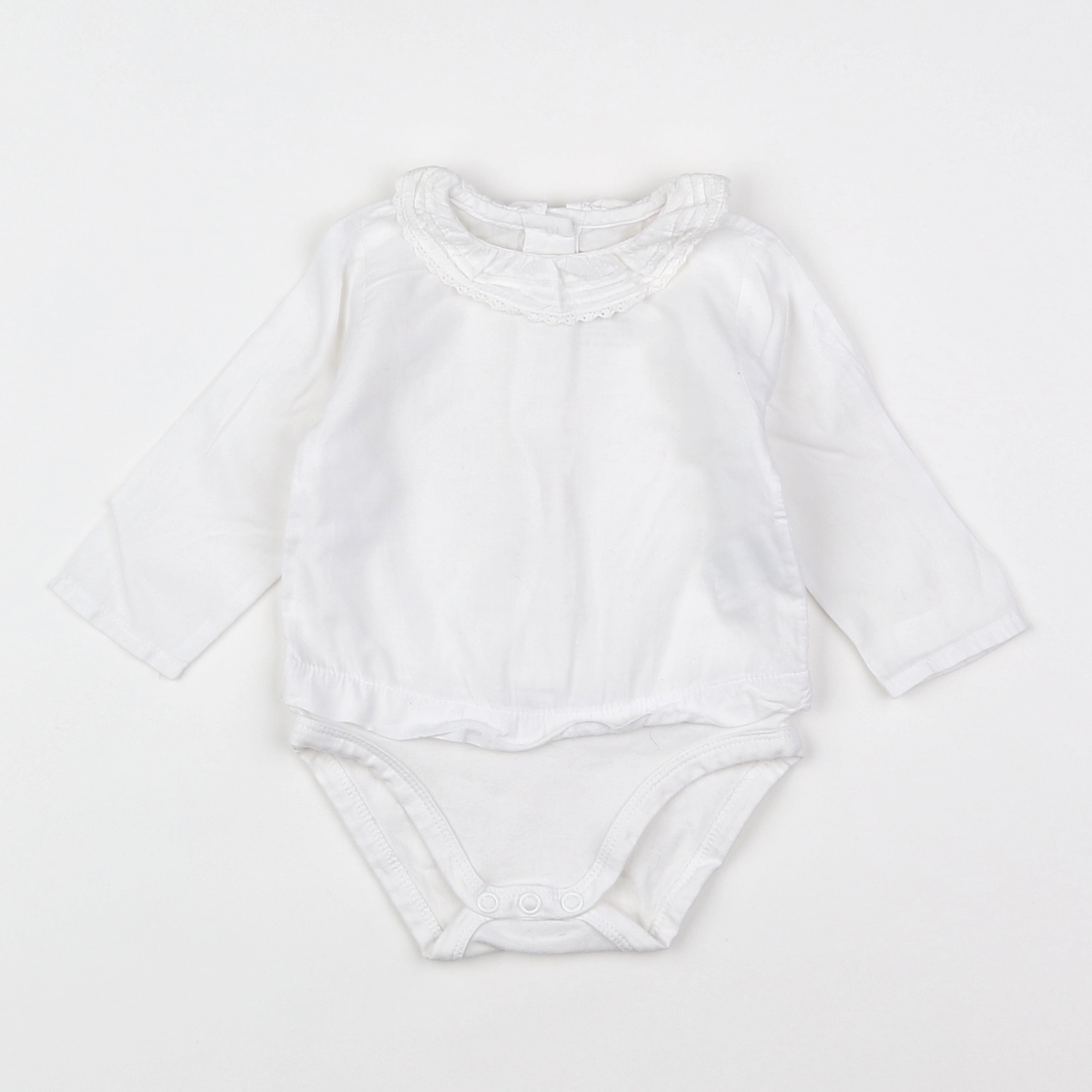 Zara - body vetement blanc - 1/3 mois