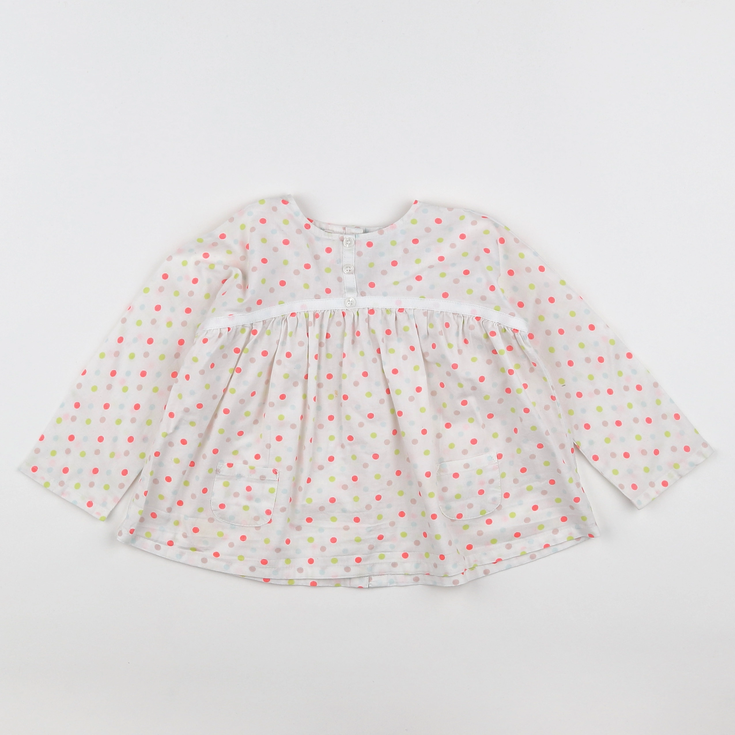 Vertbaudet - blouse multicolore - 18 mois