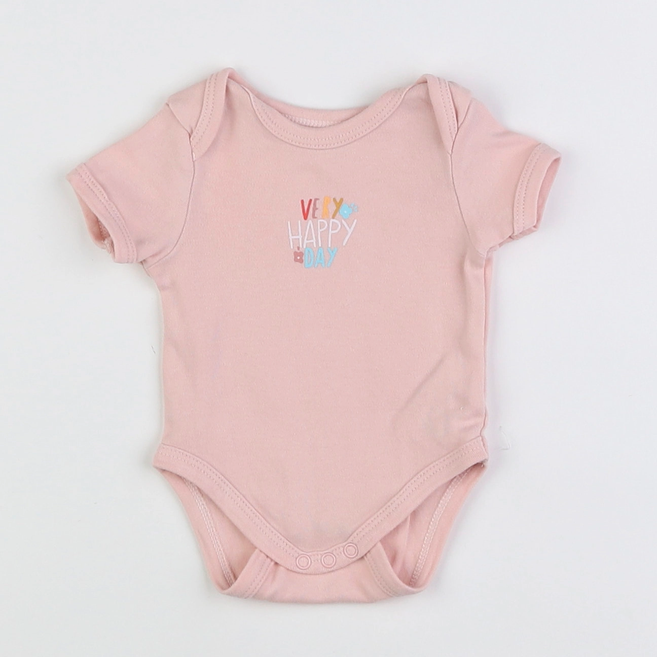 Vertbaudet - body rose - 1 mois
