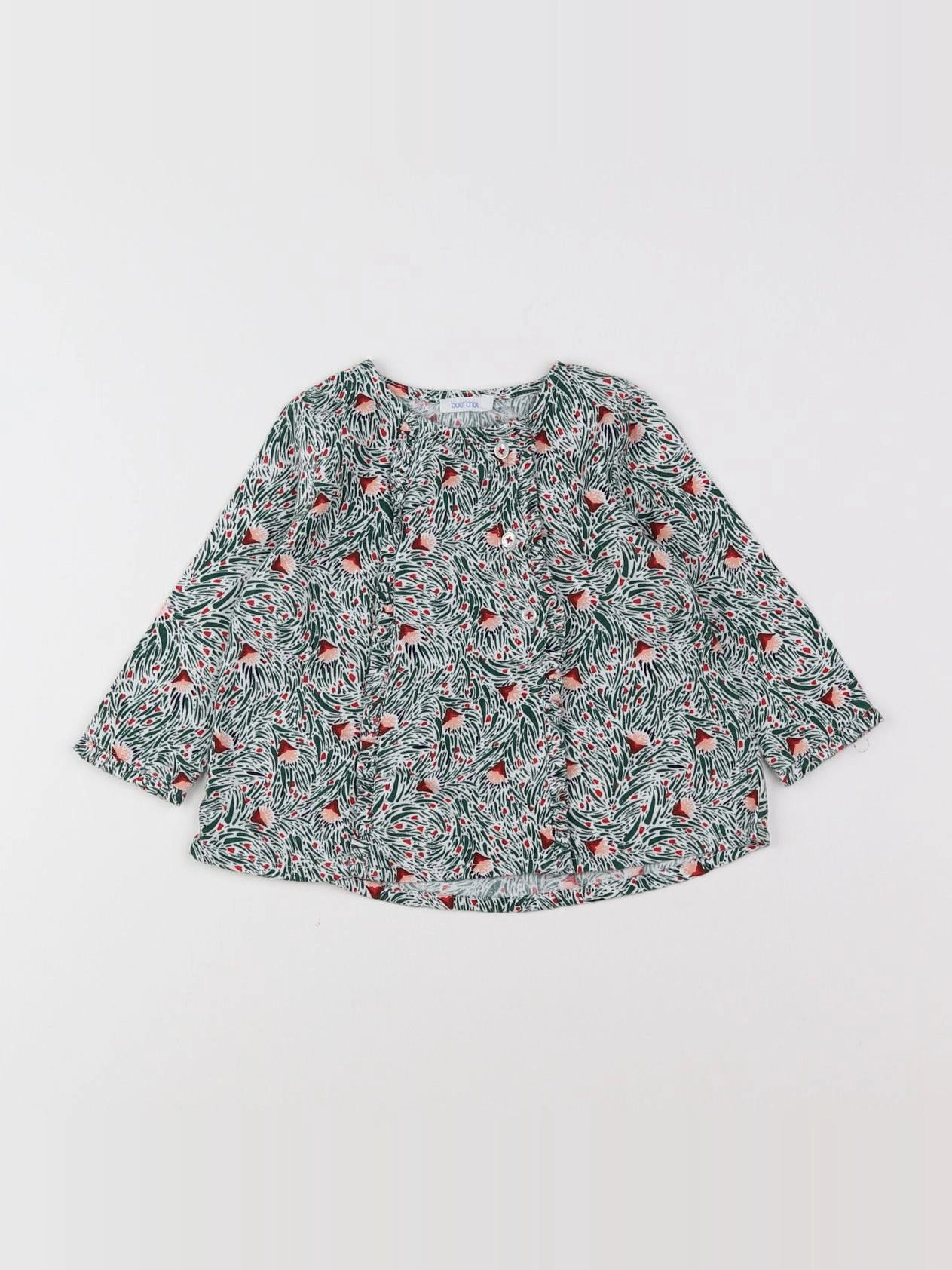 Boutchou - blouse multicolore - 9 mois