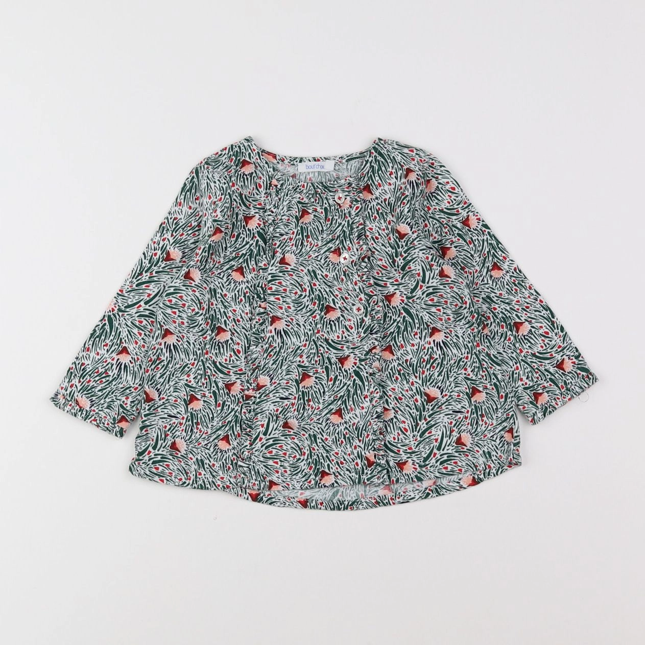 Boutchou - blouse multicolore - 9 mois