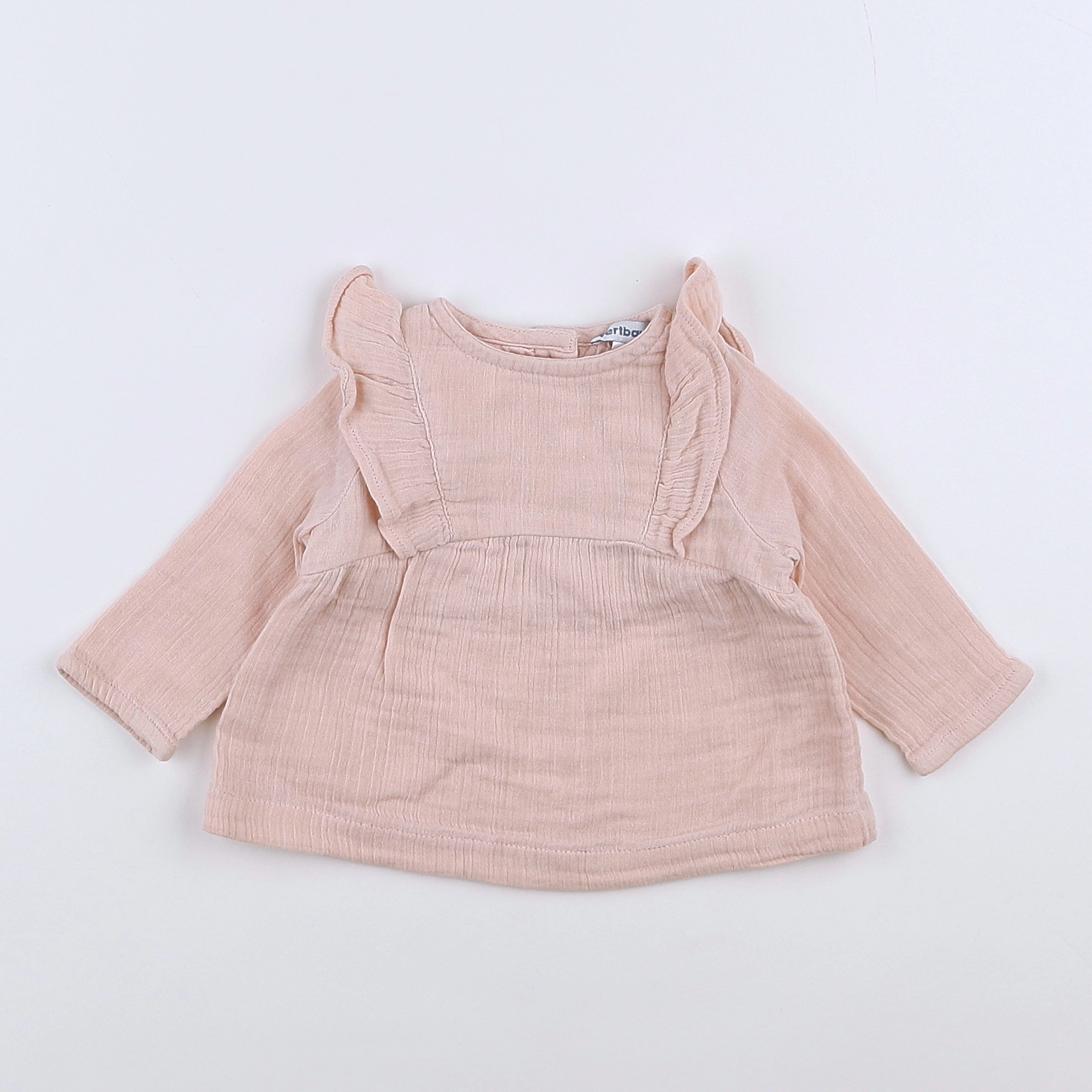 Vertbaudet - blouse rose - 3 mois