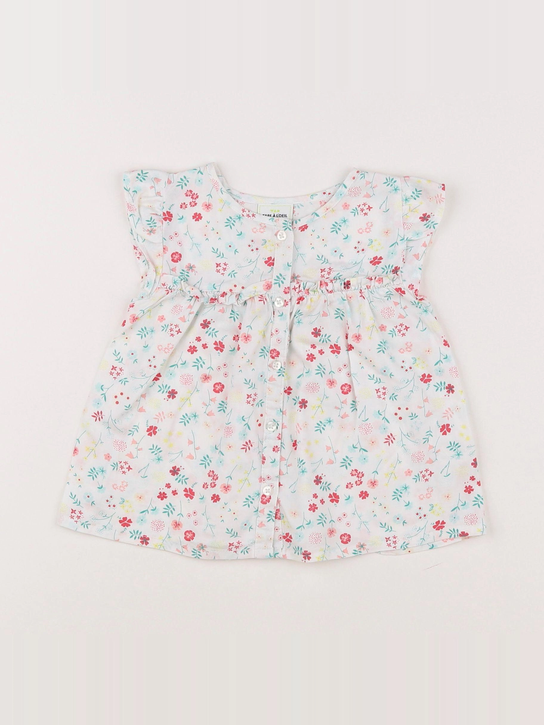 Tape à l'oeil - blouse blanc - 12 mois