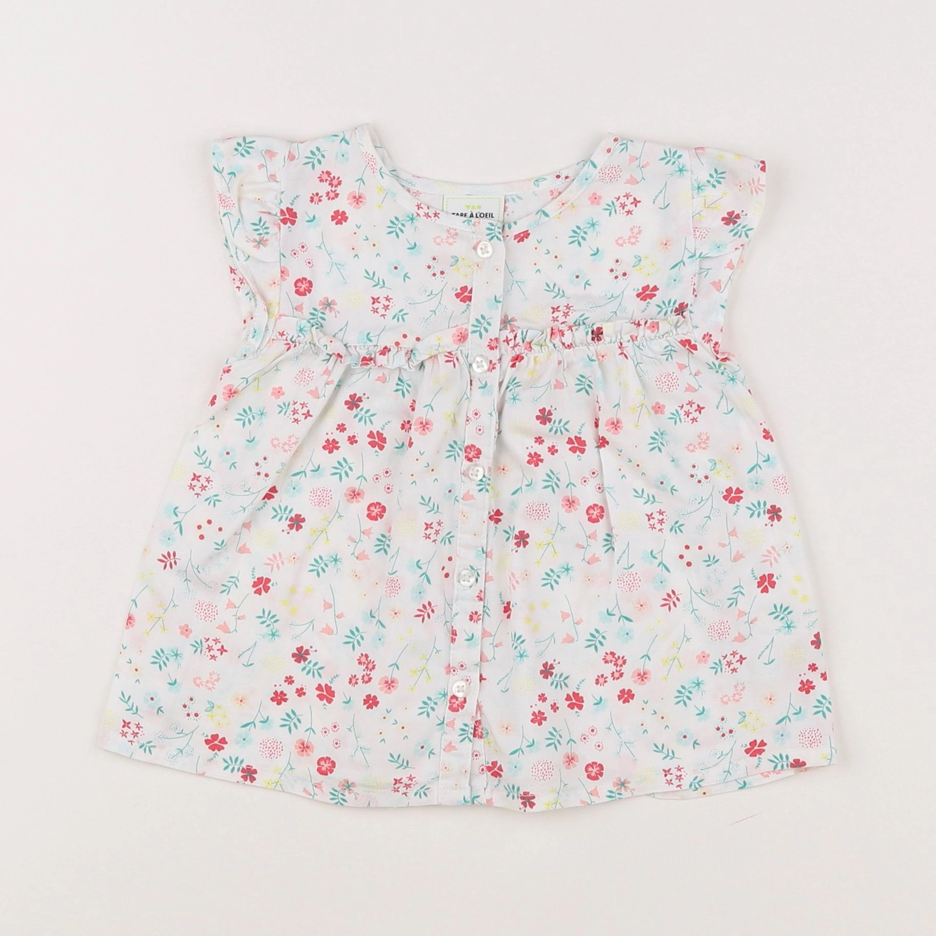 Tape à l'oeil - blouse blanc - 12 mois
