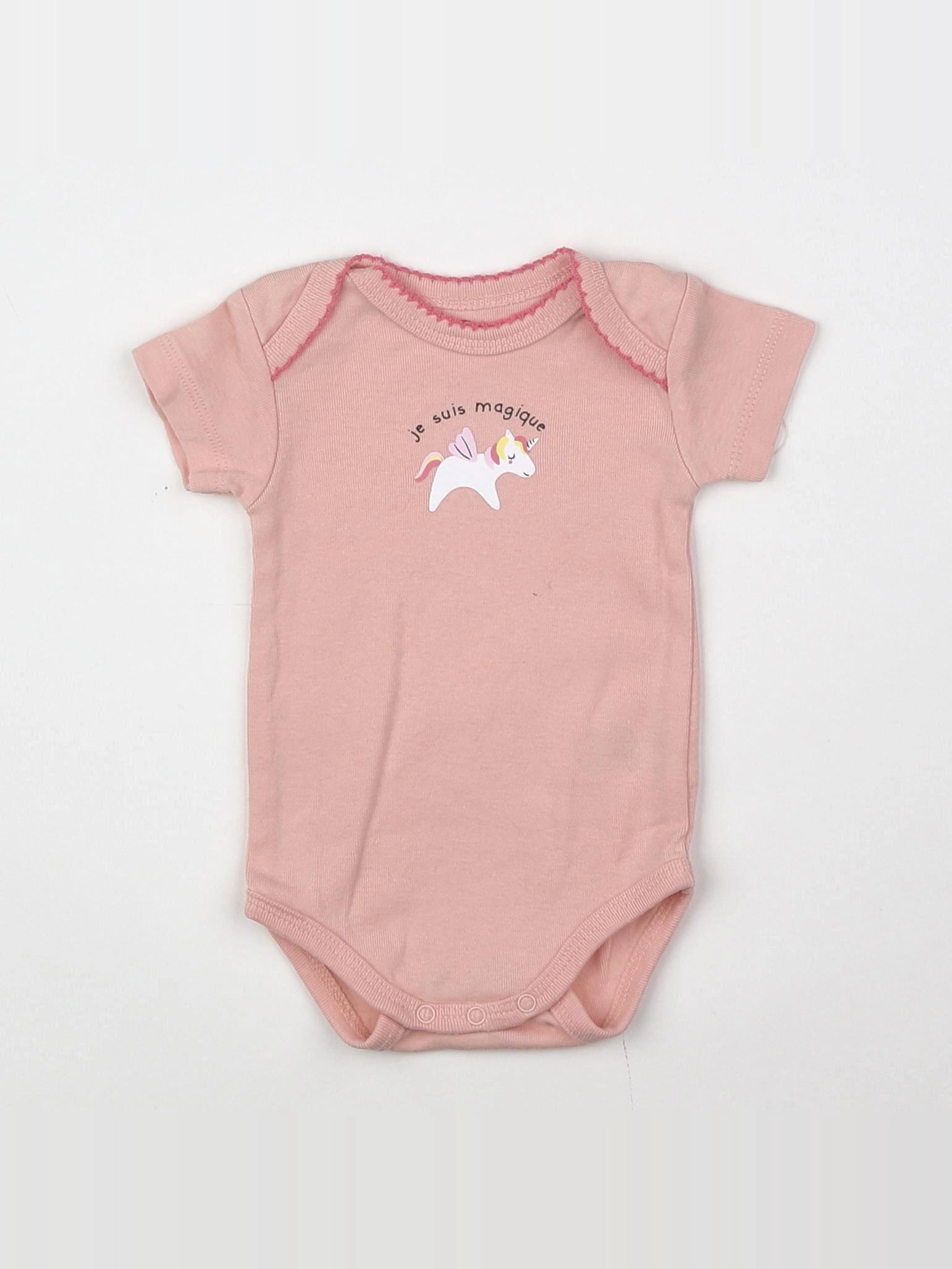 La Redoute - body rose - 3 mois