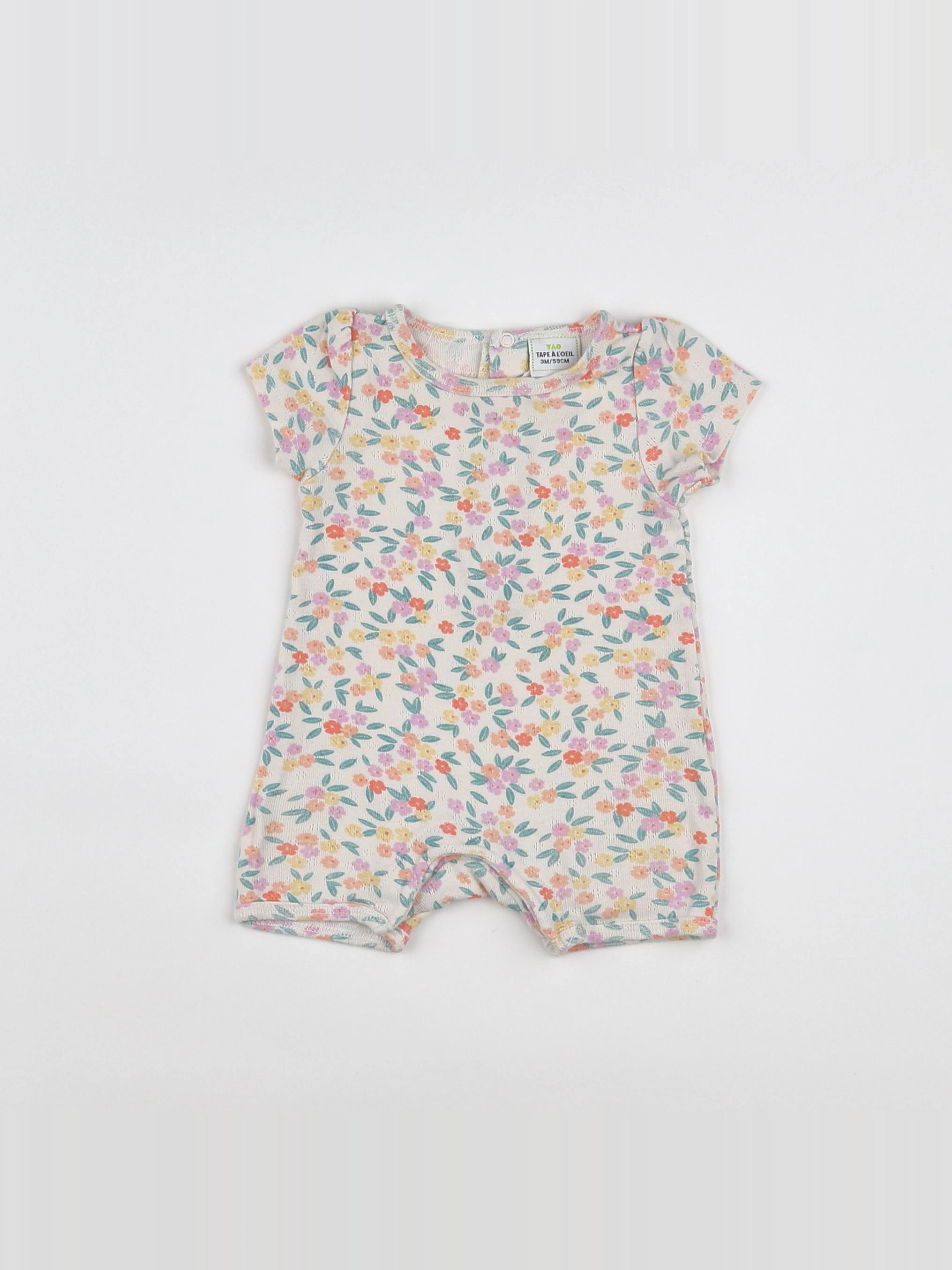 Tape à l'oeil - combinaison coton multicolore - 3 mois