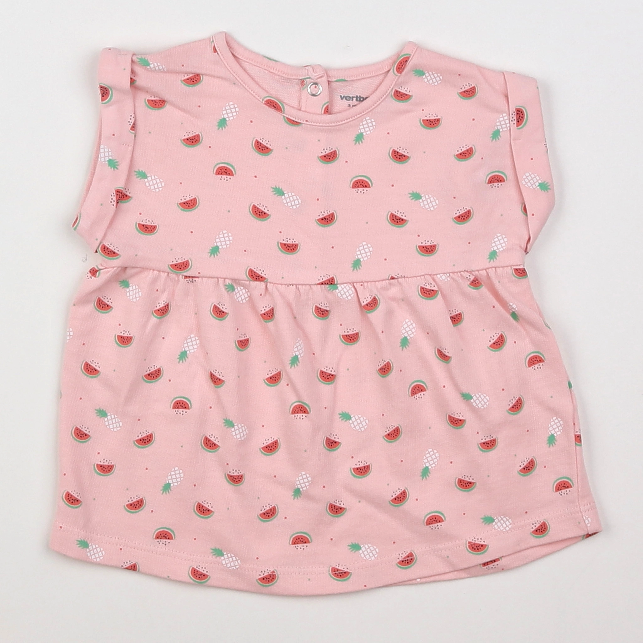 Vertbaudet - robe rose - 3 mois