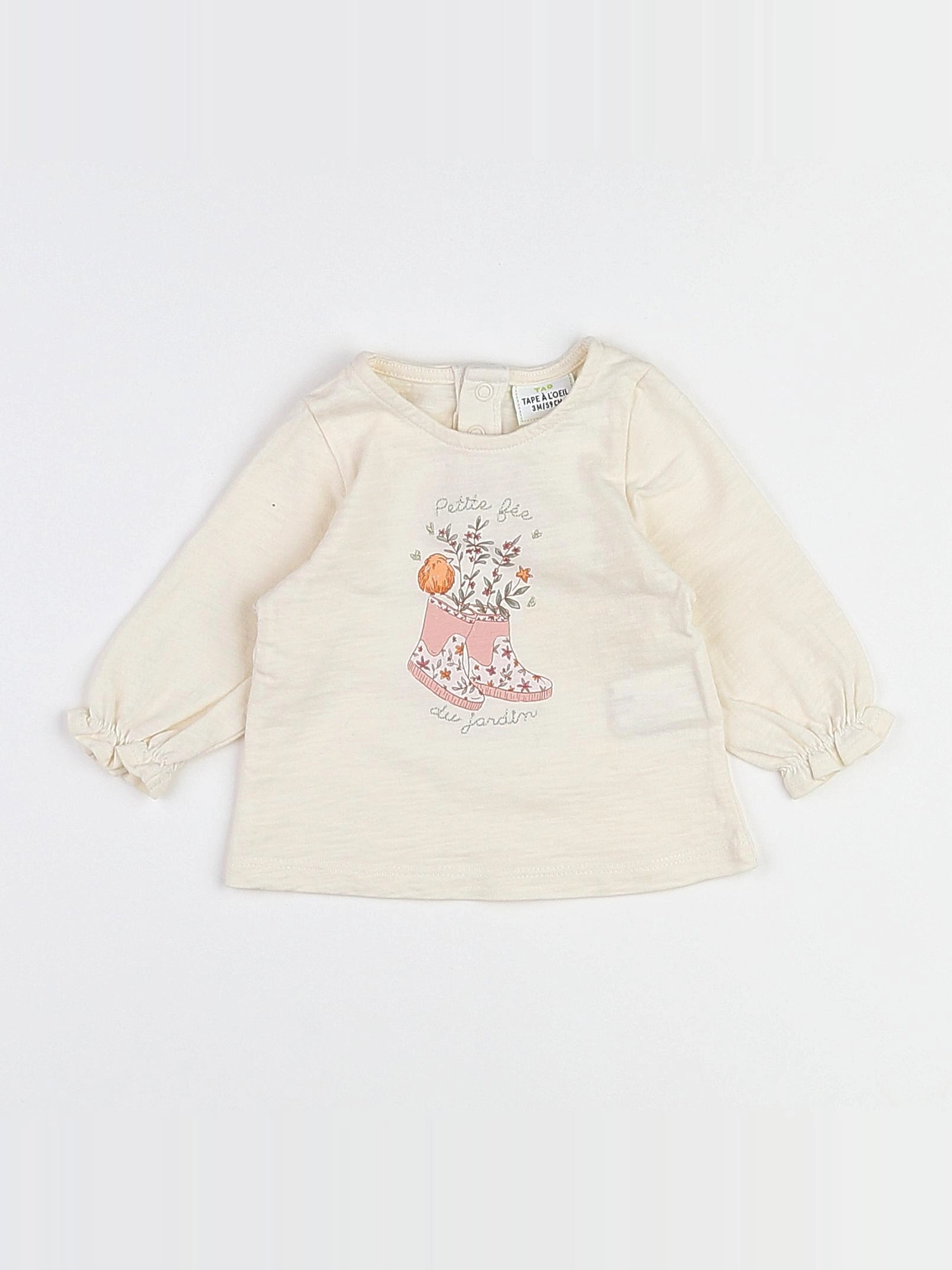 Tape à l'oeil - tee-shirt blanc - 3 mois