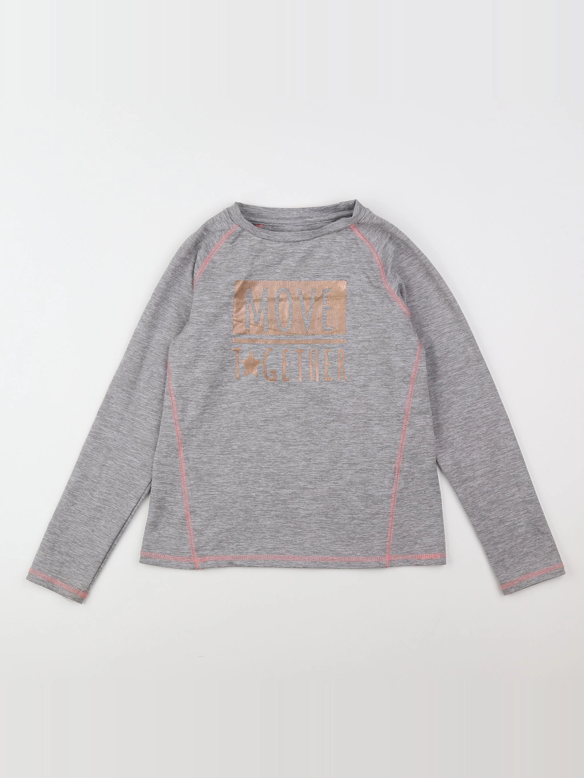 Vertbaudet - tee-shirt gris - 8 ans