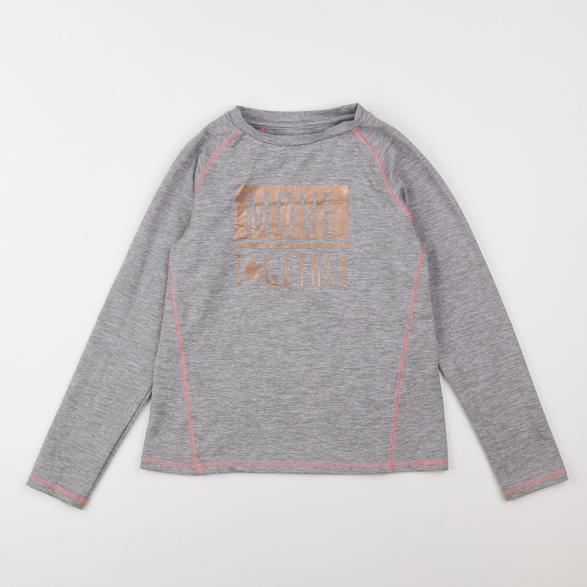 Vertbaudet - tee-shirt gris - 8 ans