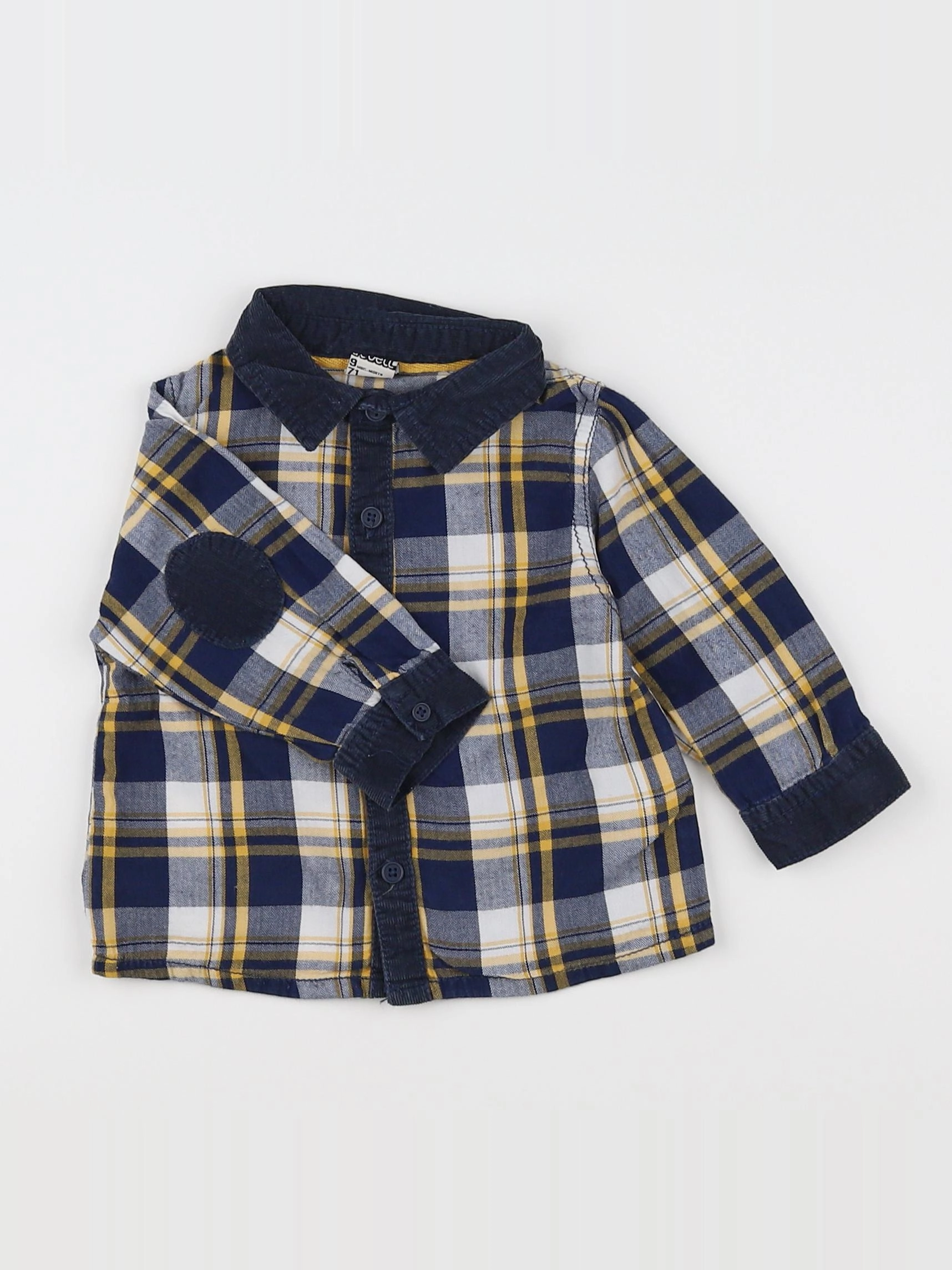 Tape à l'oeil - chemise bleu - 9 mois