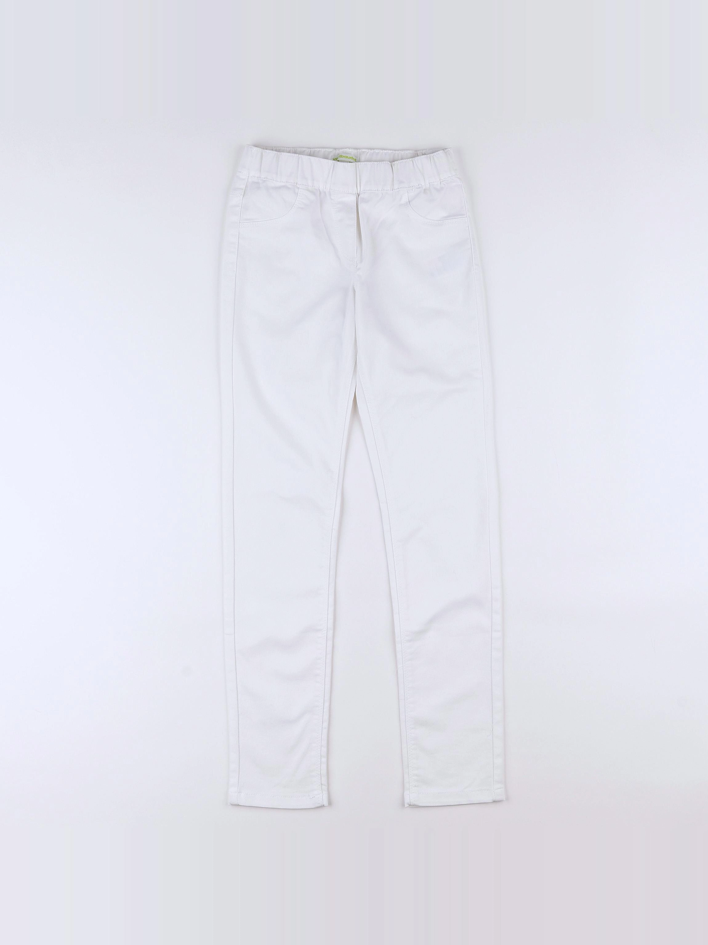 Vertbaudet - jegging blanc - 10 ans