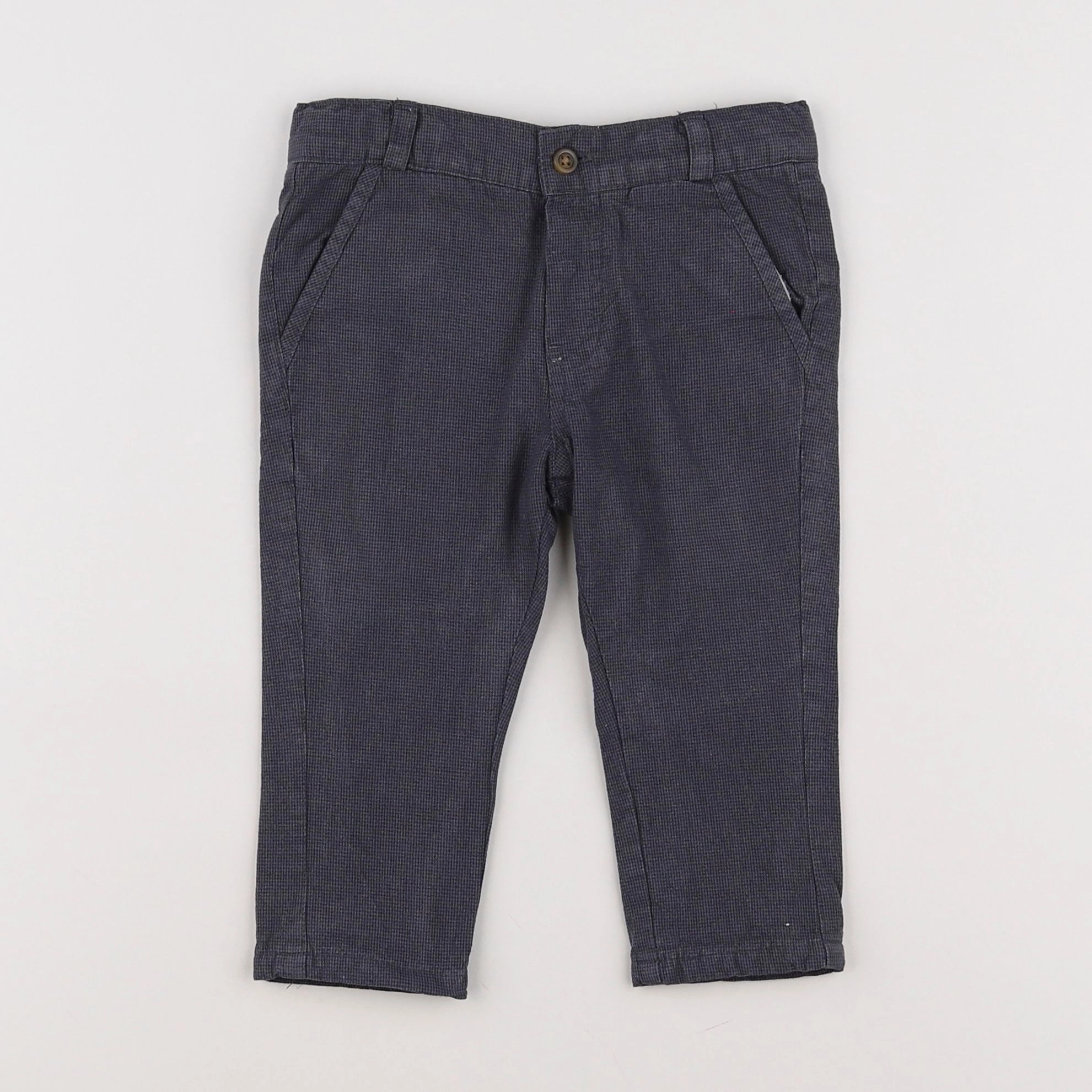 Vertbaudet - pantalon gris - 12 mois