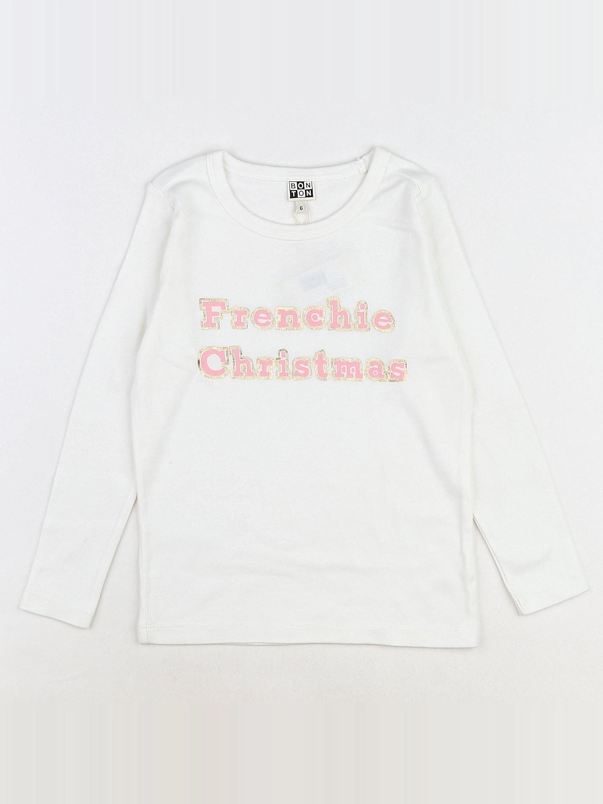 Bonton - tee-shirt blanc (neuf) - 6 ans