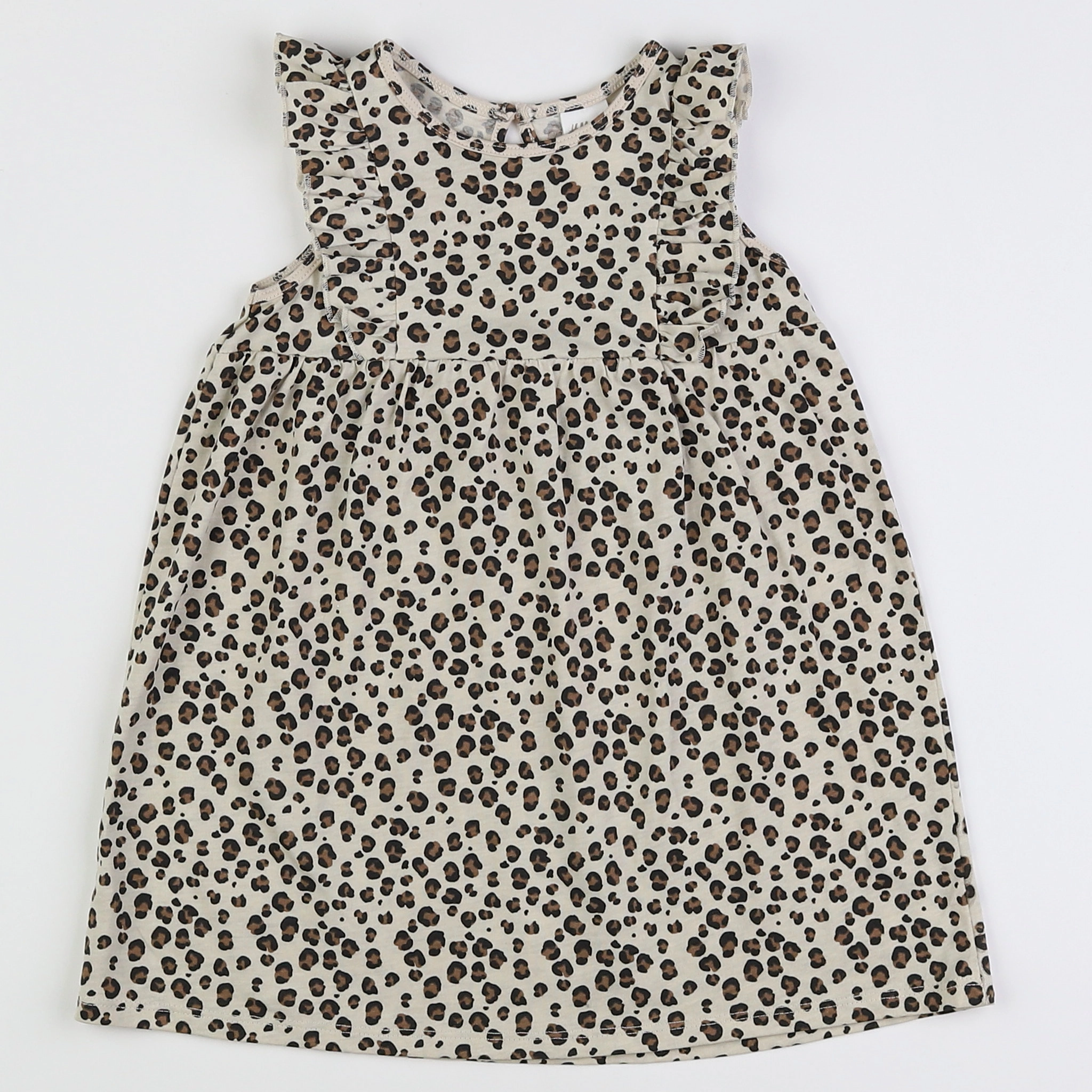 H&M - robe beige, marron, noir - 12/18 mois