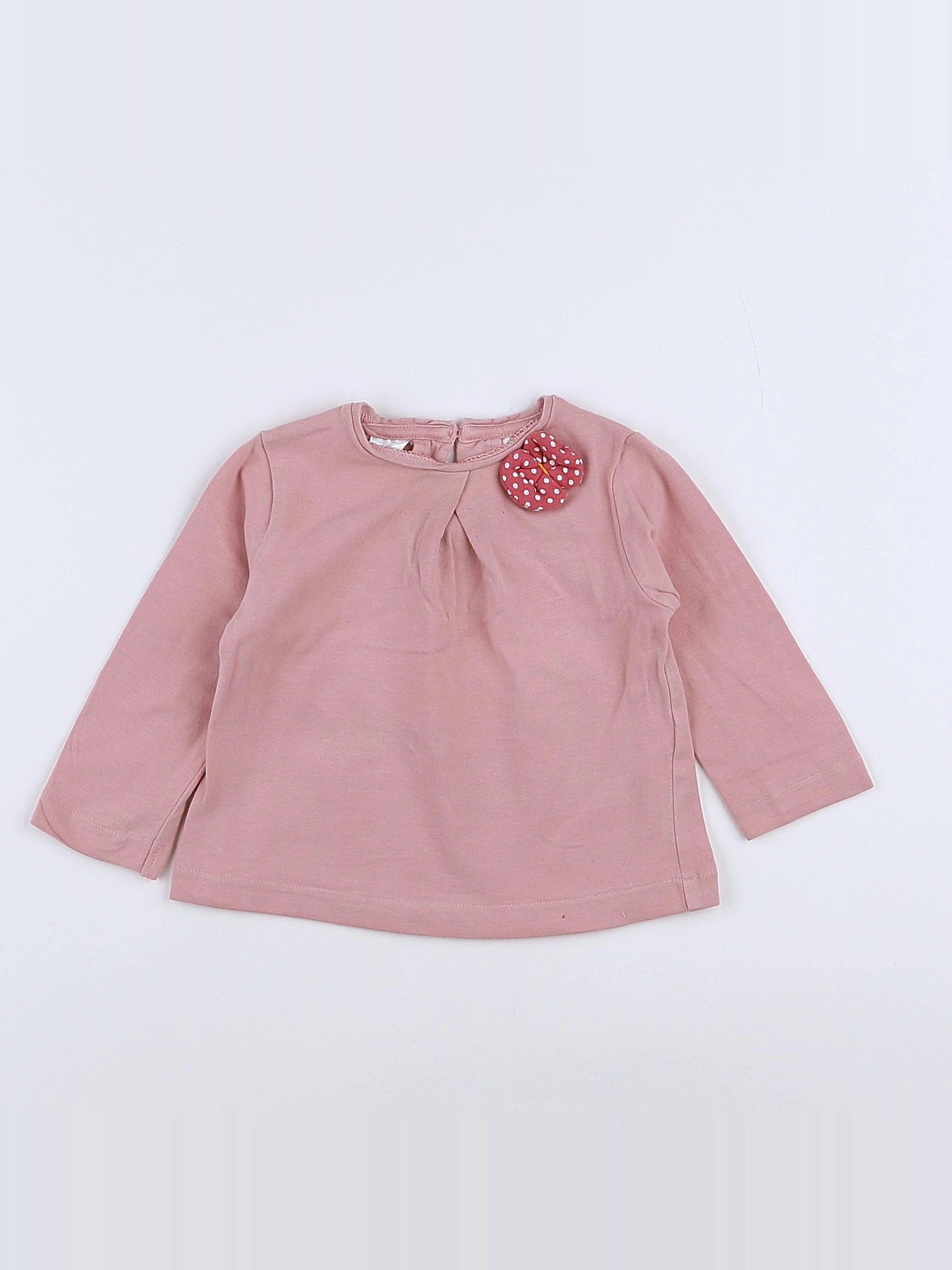 Zara - tee-shirt rose - 3/6 mois