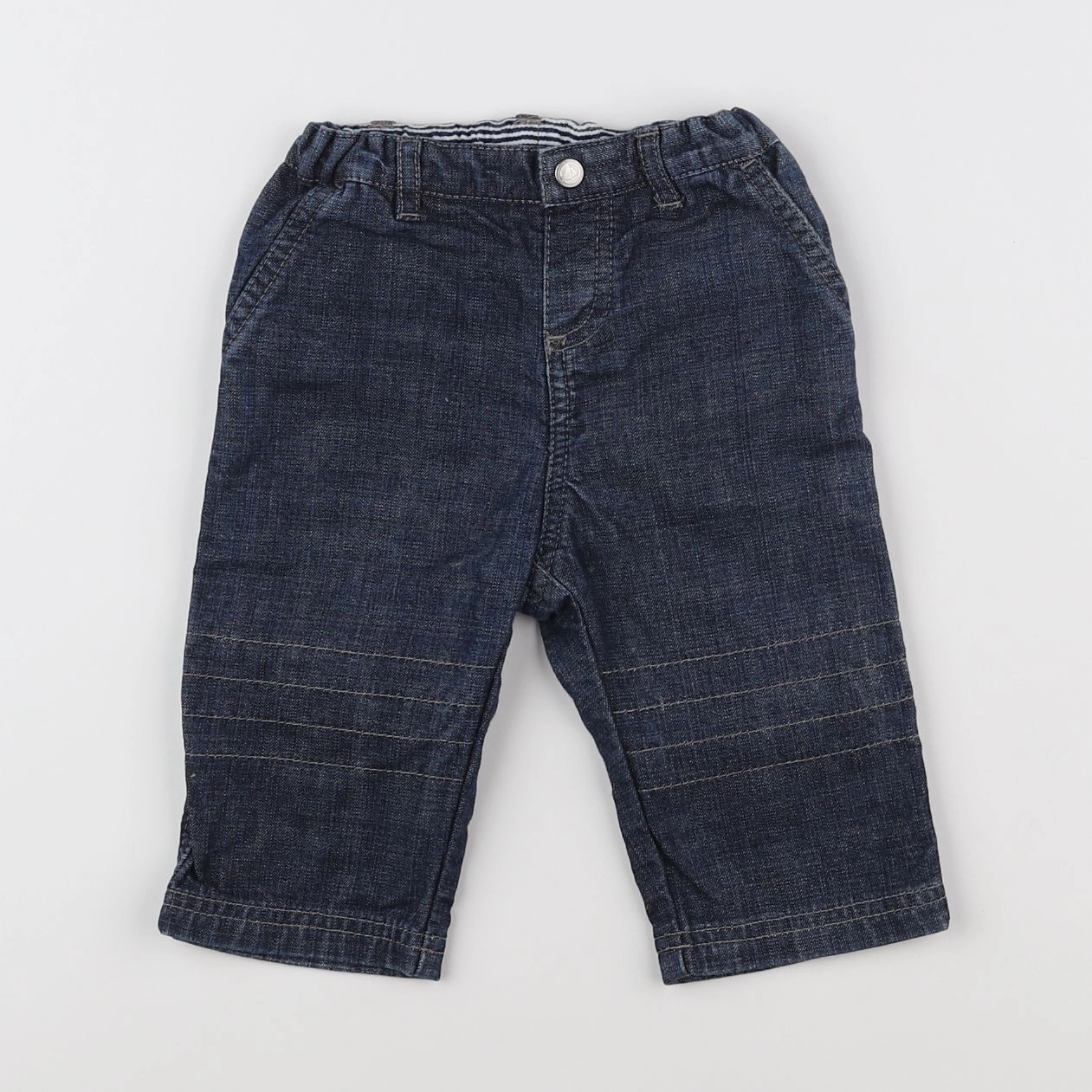 Petit Bateau - jean bleu - 6 mois