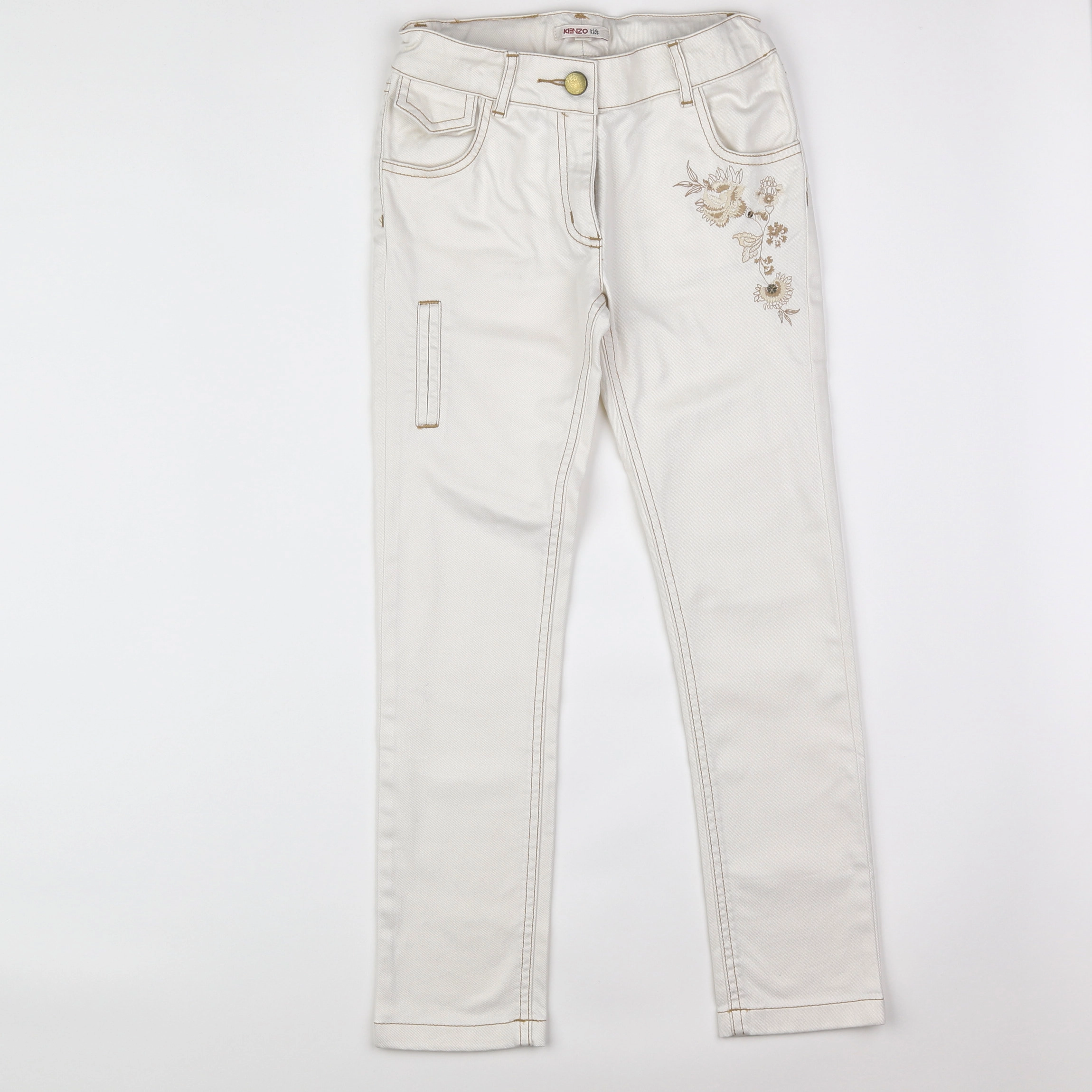 Kenzo - pantalon beige, or - 8 ans