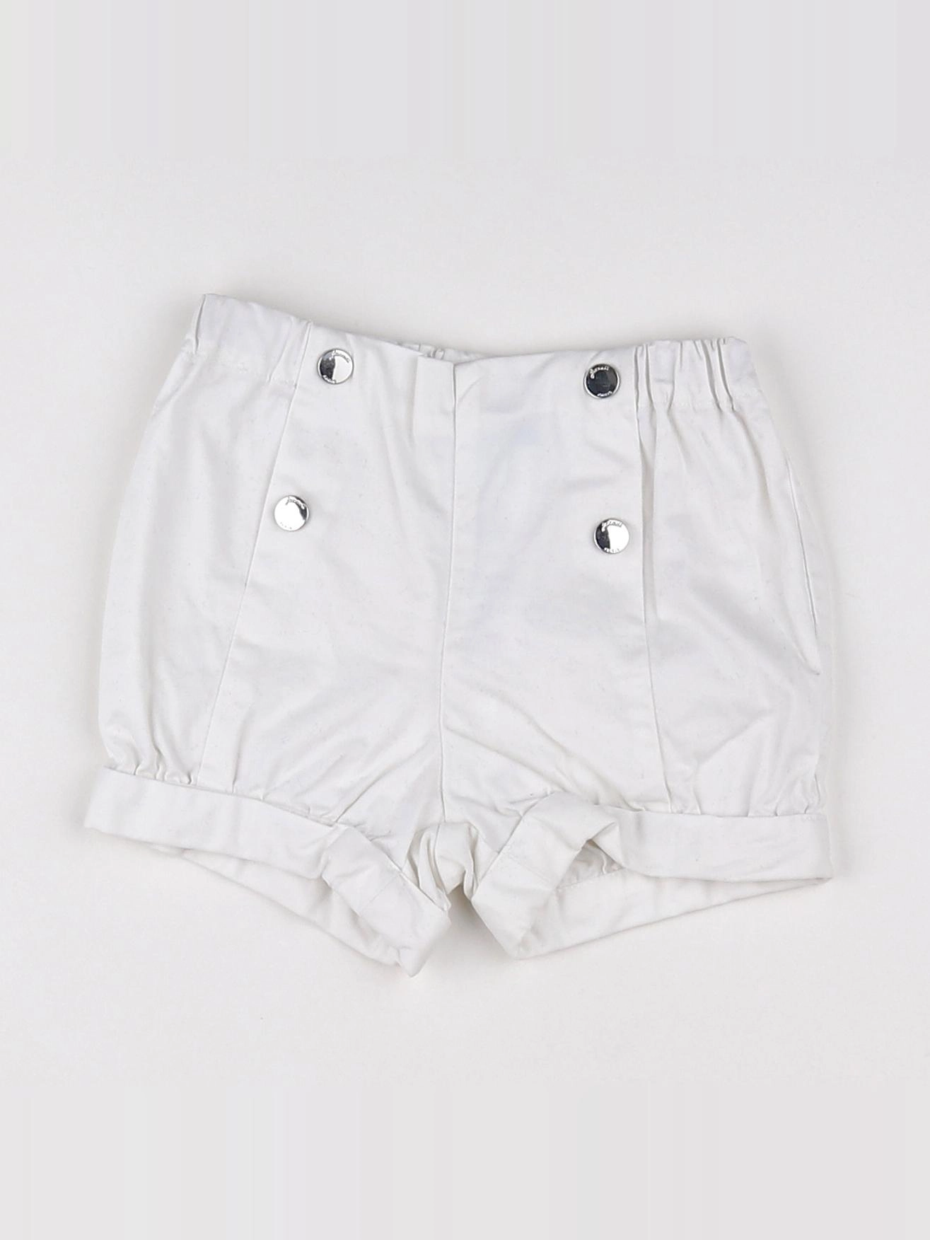 Jacadi - short blanc - 12 mois