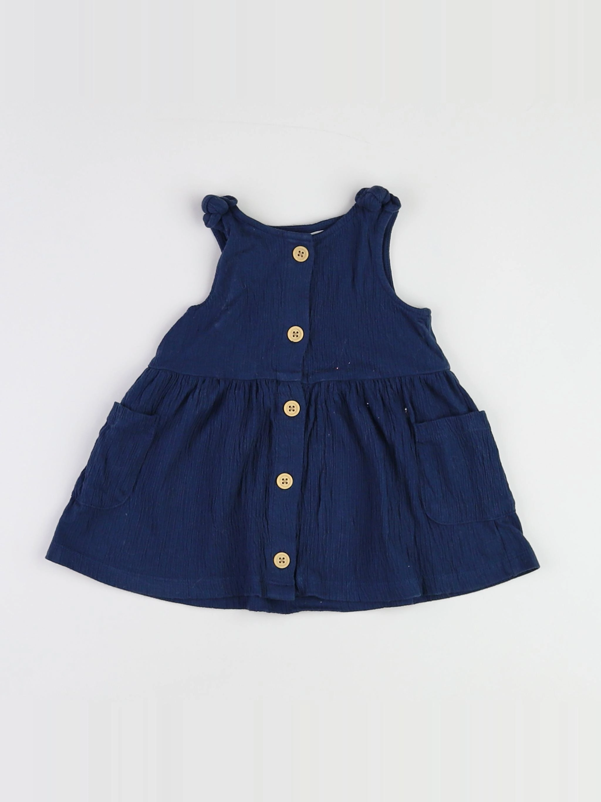 Vertbaudet - robe bleu - 9 mois