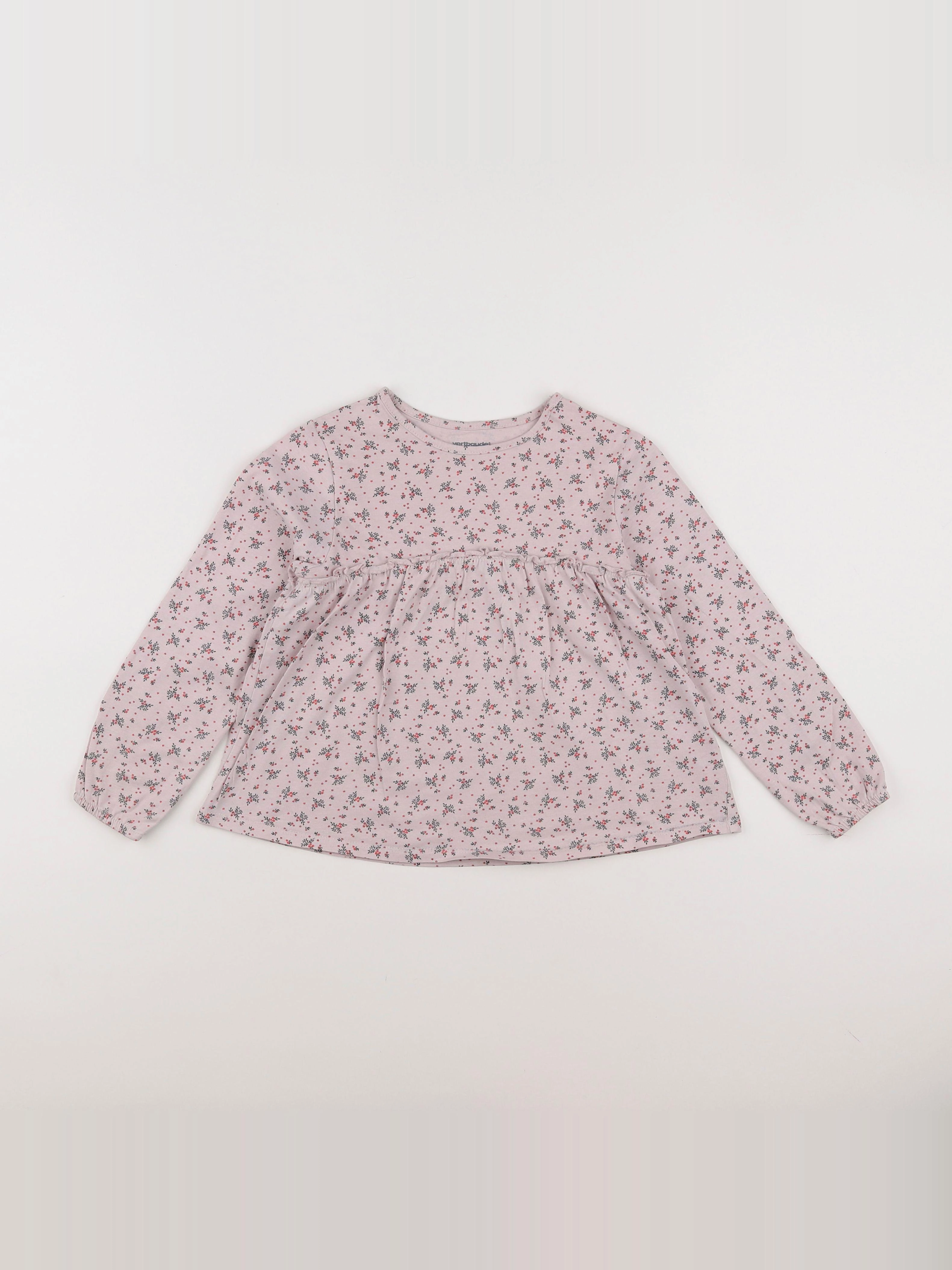 Vertbaudet - tee-shirt violet - 6 ans