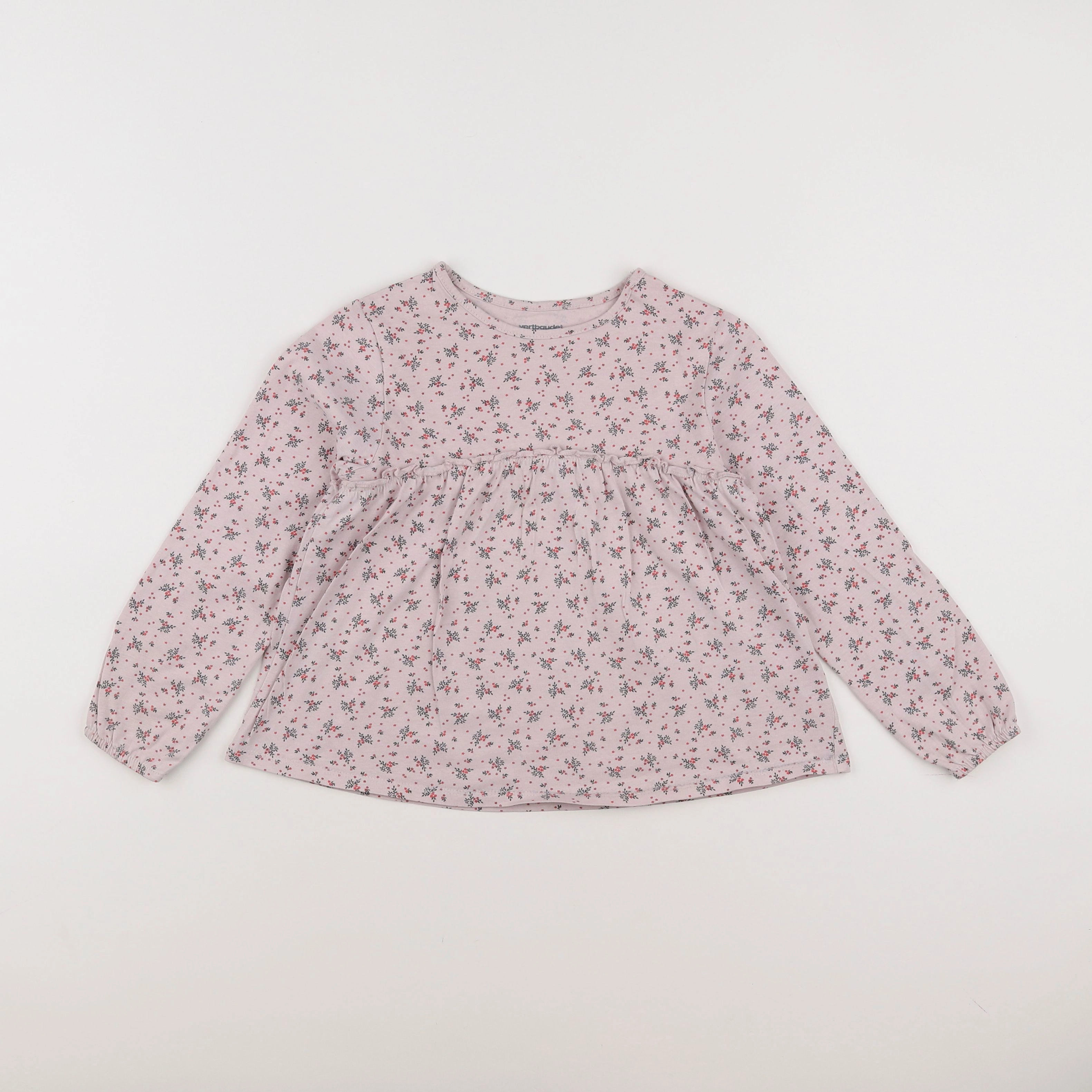 Vertbaudet - tee-shirt violet - 6 ans