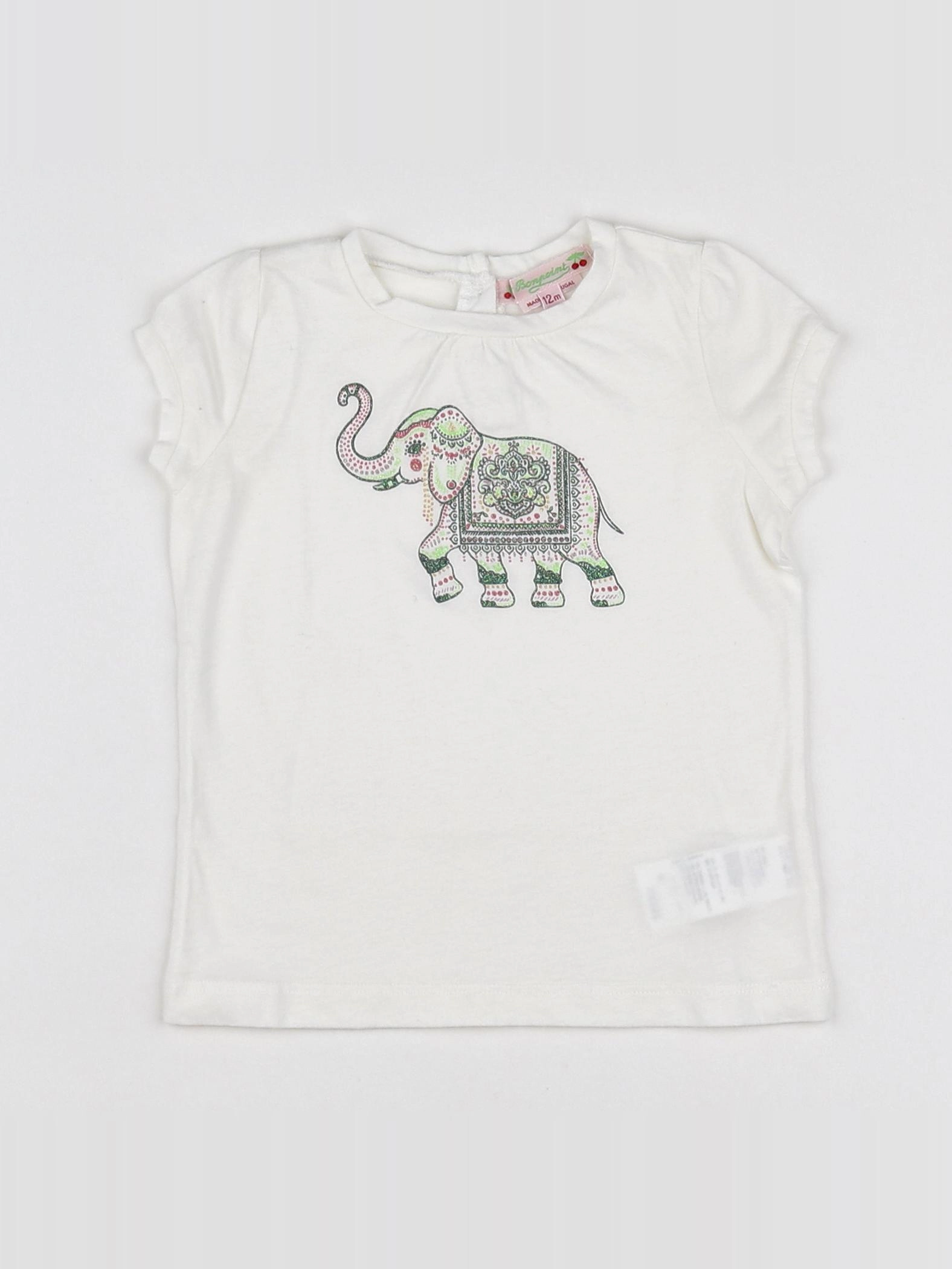 Bonpoint - tee-shirt blanc - 12 mois