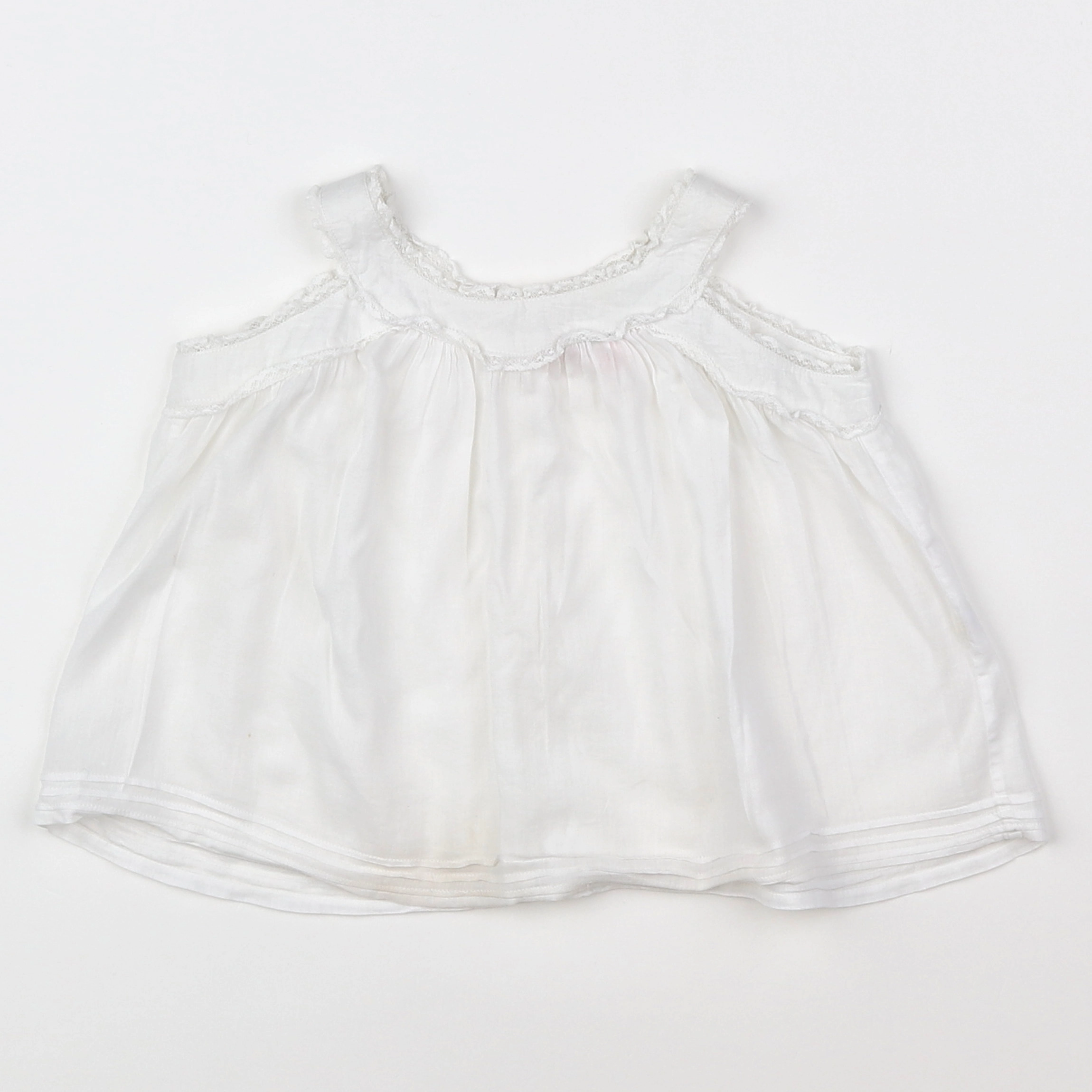 Bonpoint - blouse blanc - 3 mois