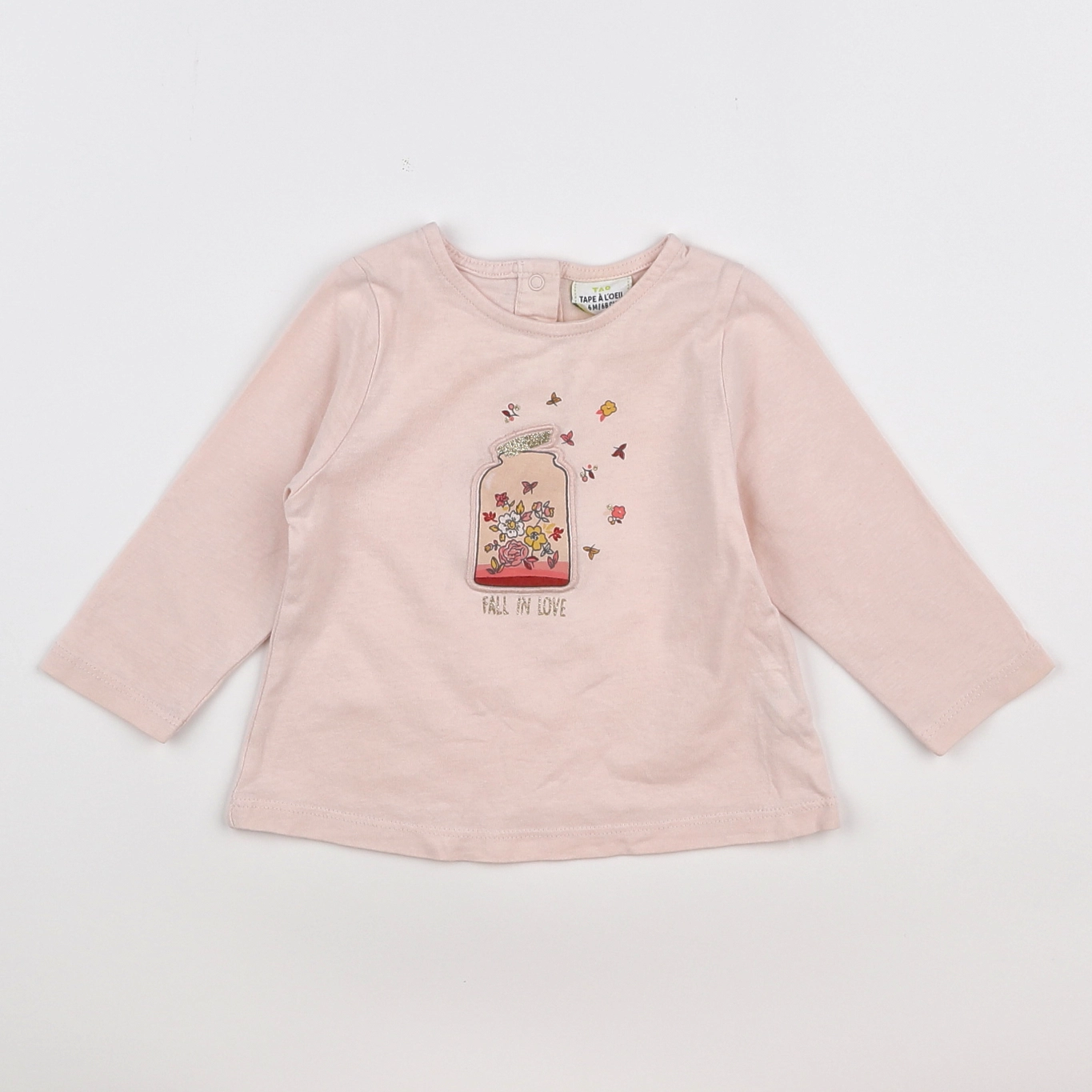 Tape à l'oeil - tee-shirt rose - 6 mois