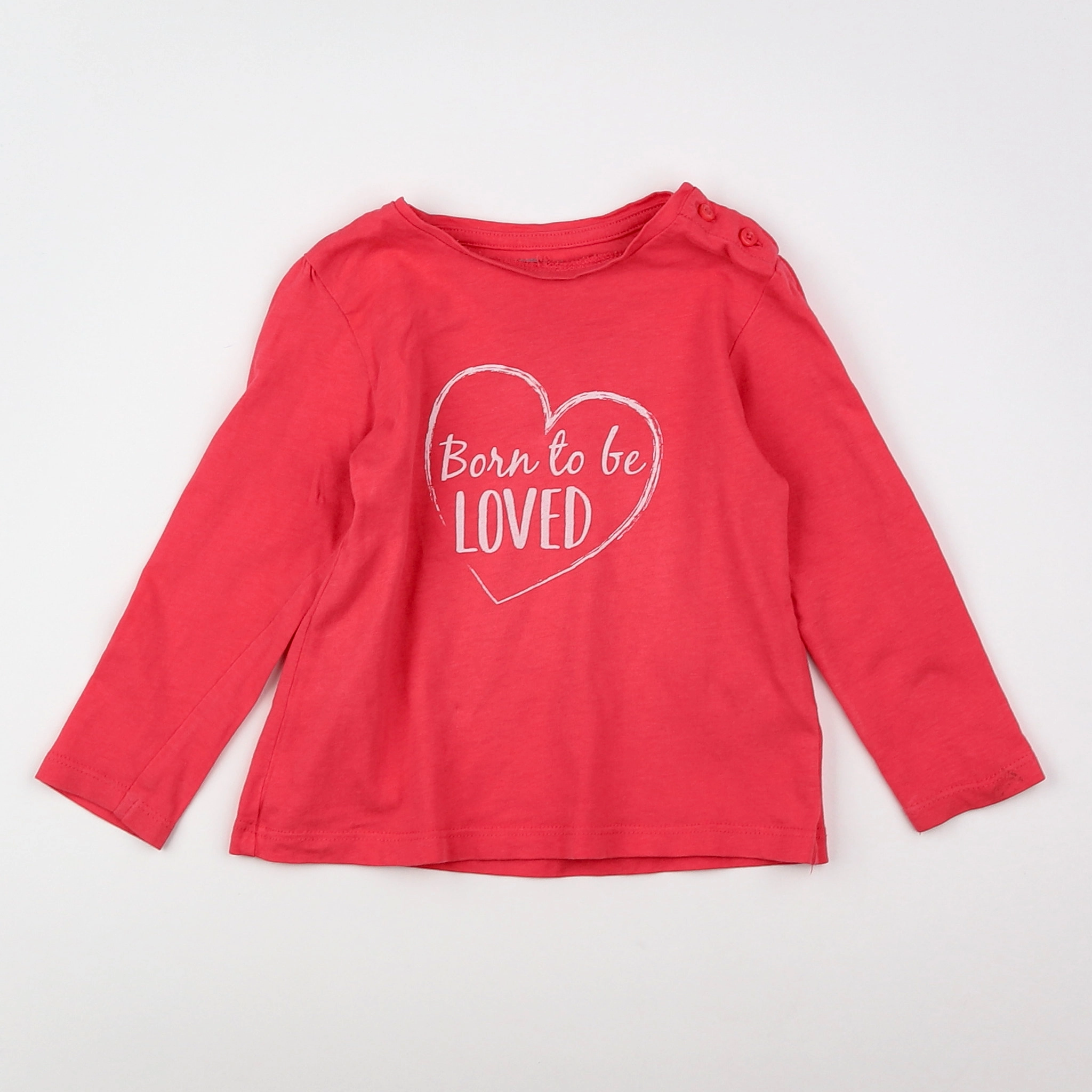 Vertbaudet - tee-shirt rose - 18 mois