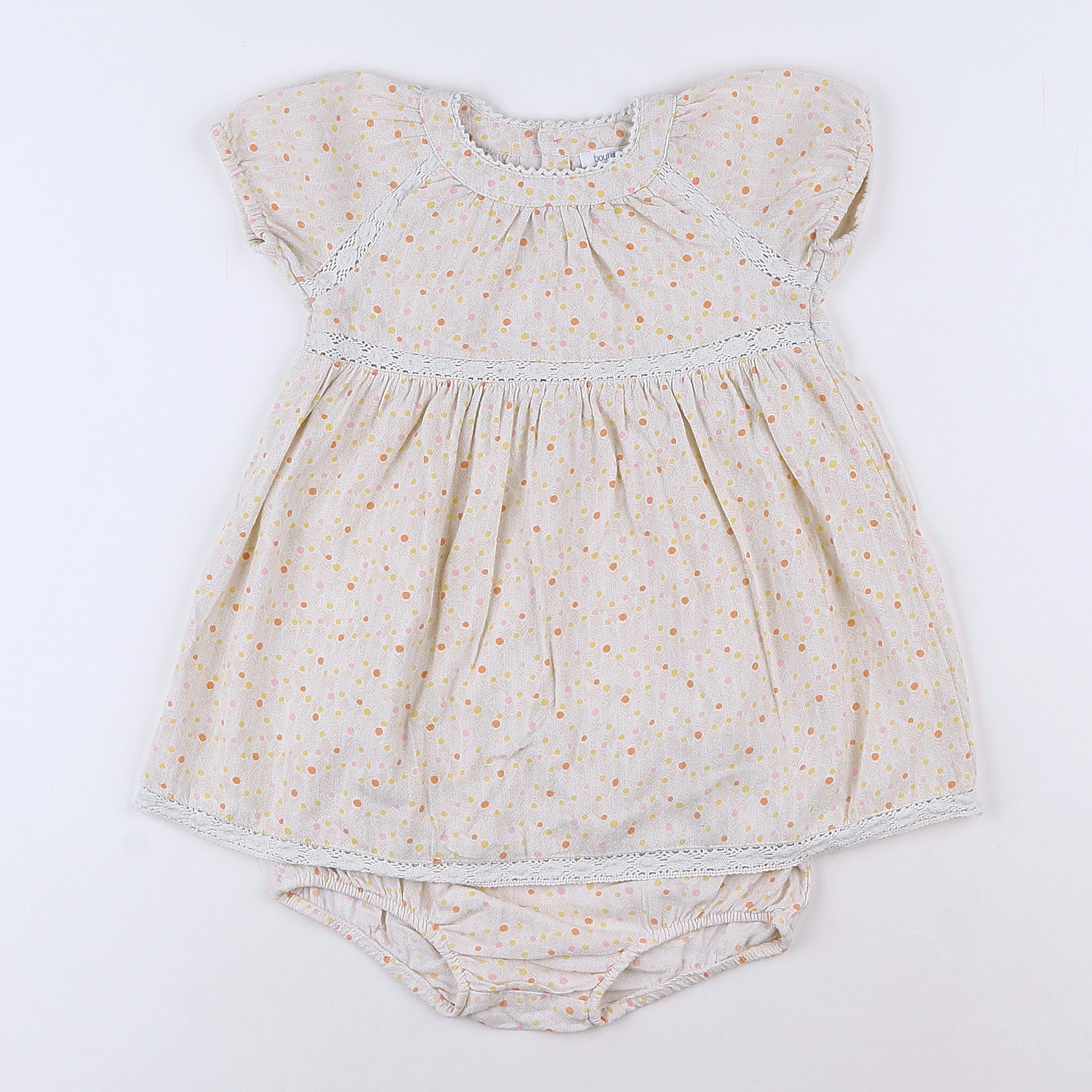 Boutchou - robe beige - 12 mois
