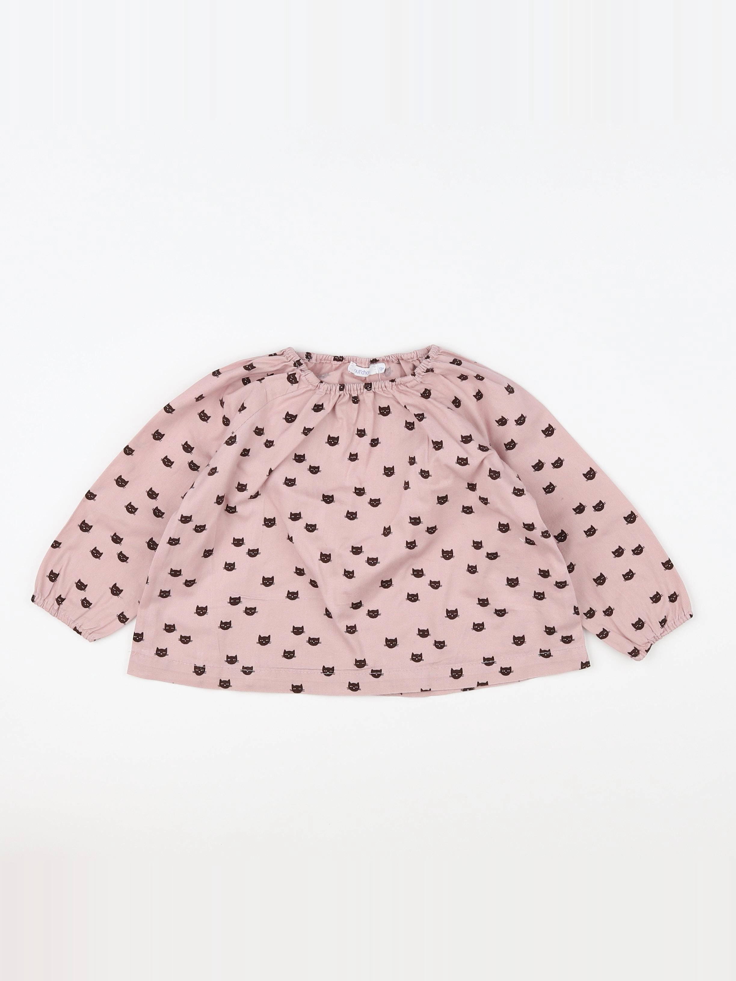 Boutchou - blouse multicolore - 12 mois