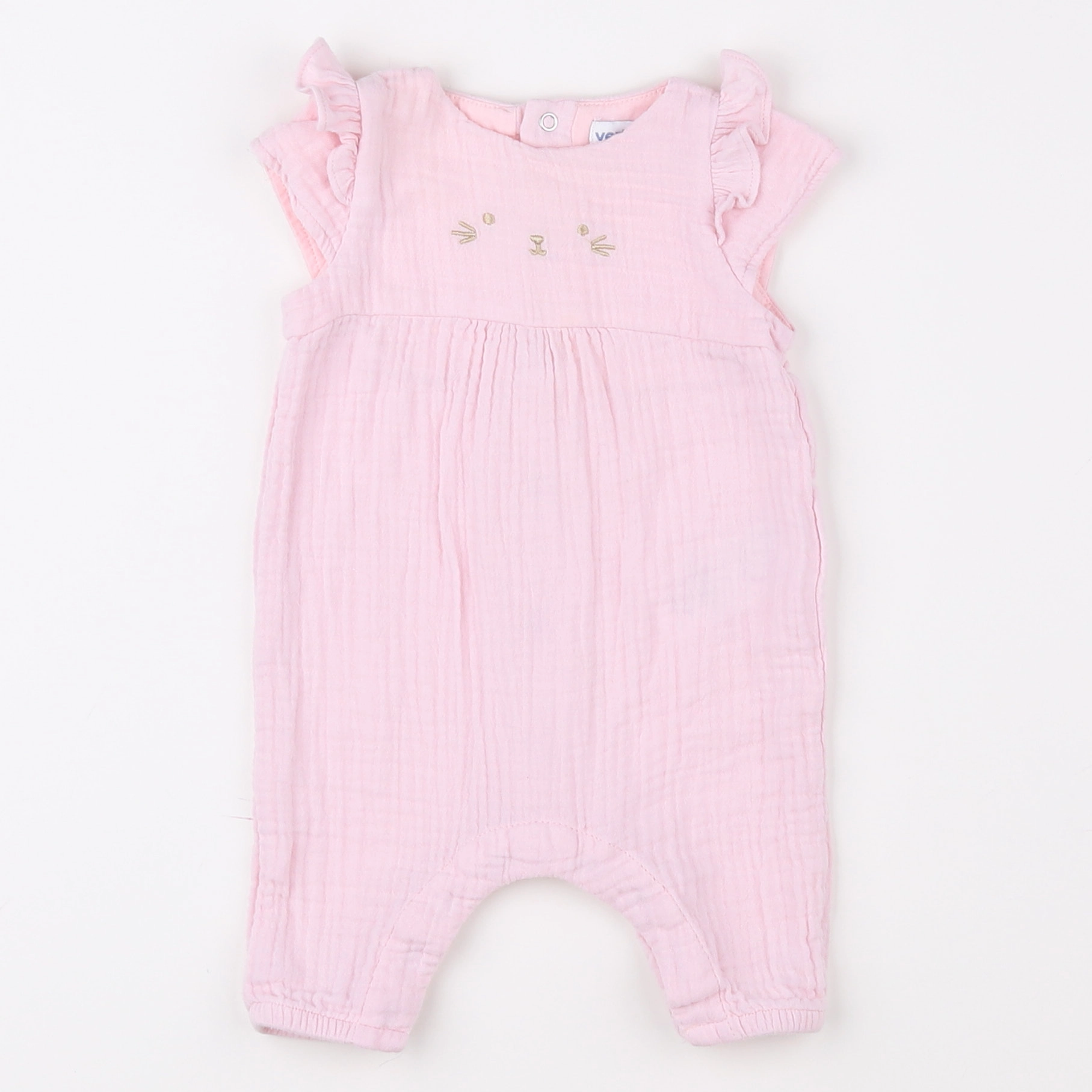 Vertbaudet - combinaison rose - 1 mois