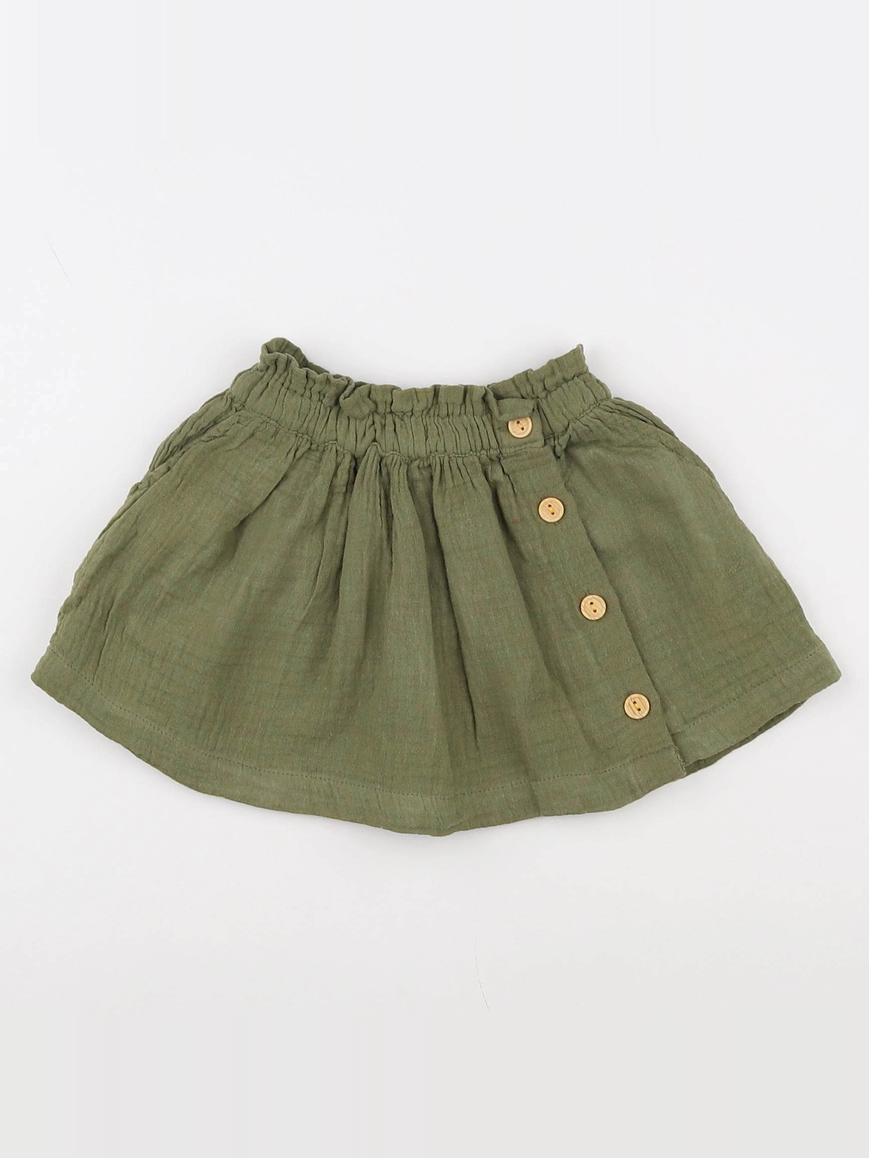 Vertbaudet - jupe vert - 9 mois