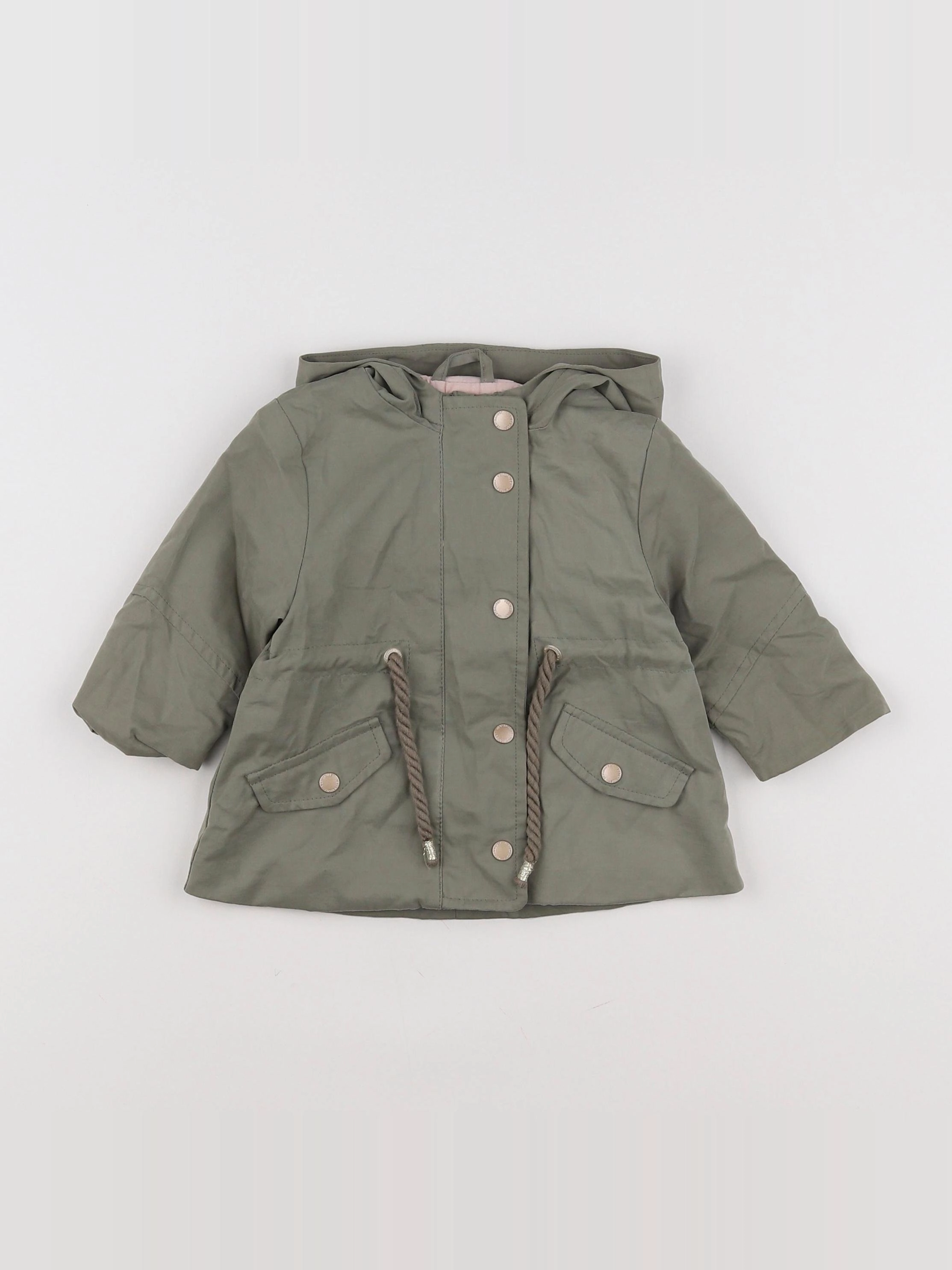 Vertbaudet - parka vert - 6 mois