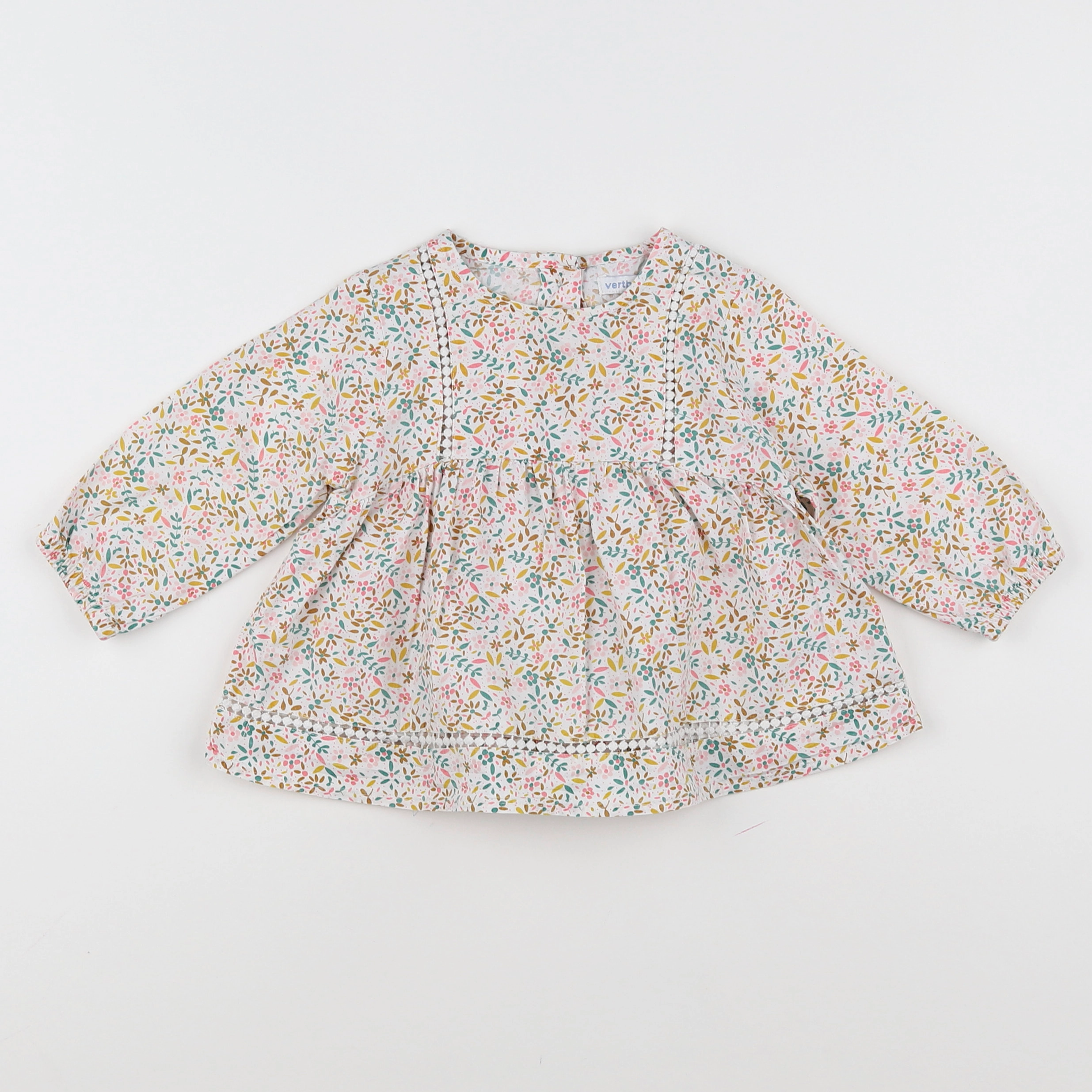 Vertbaudet - blouse multicolore - 12 mois
