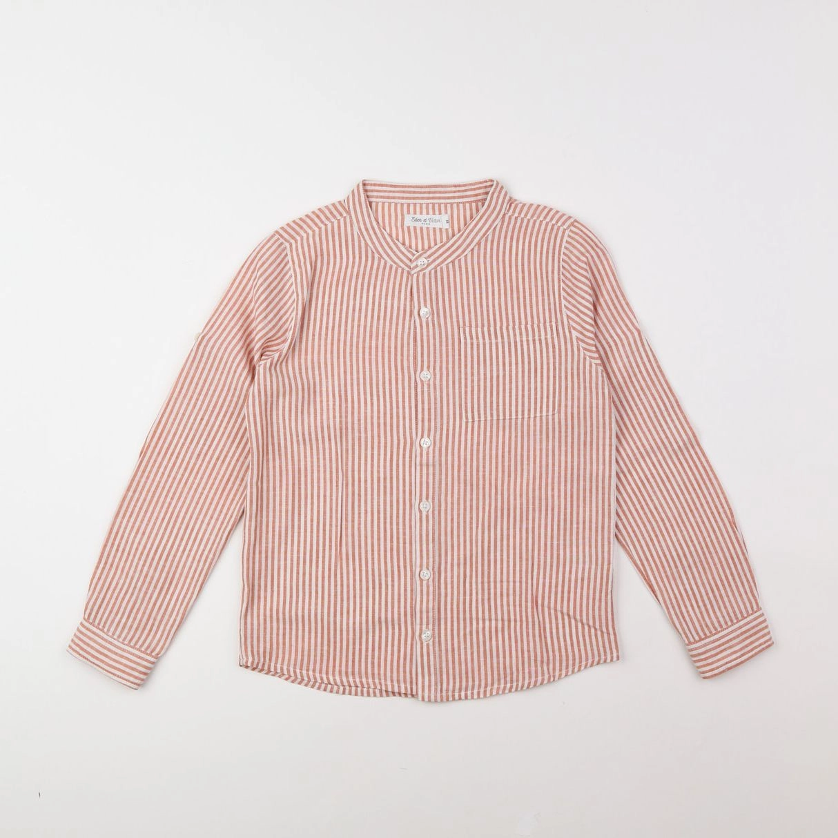 Eden & Victor - chemise rose, blanc - 8 ans