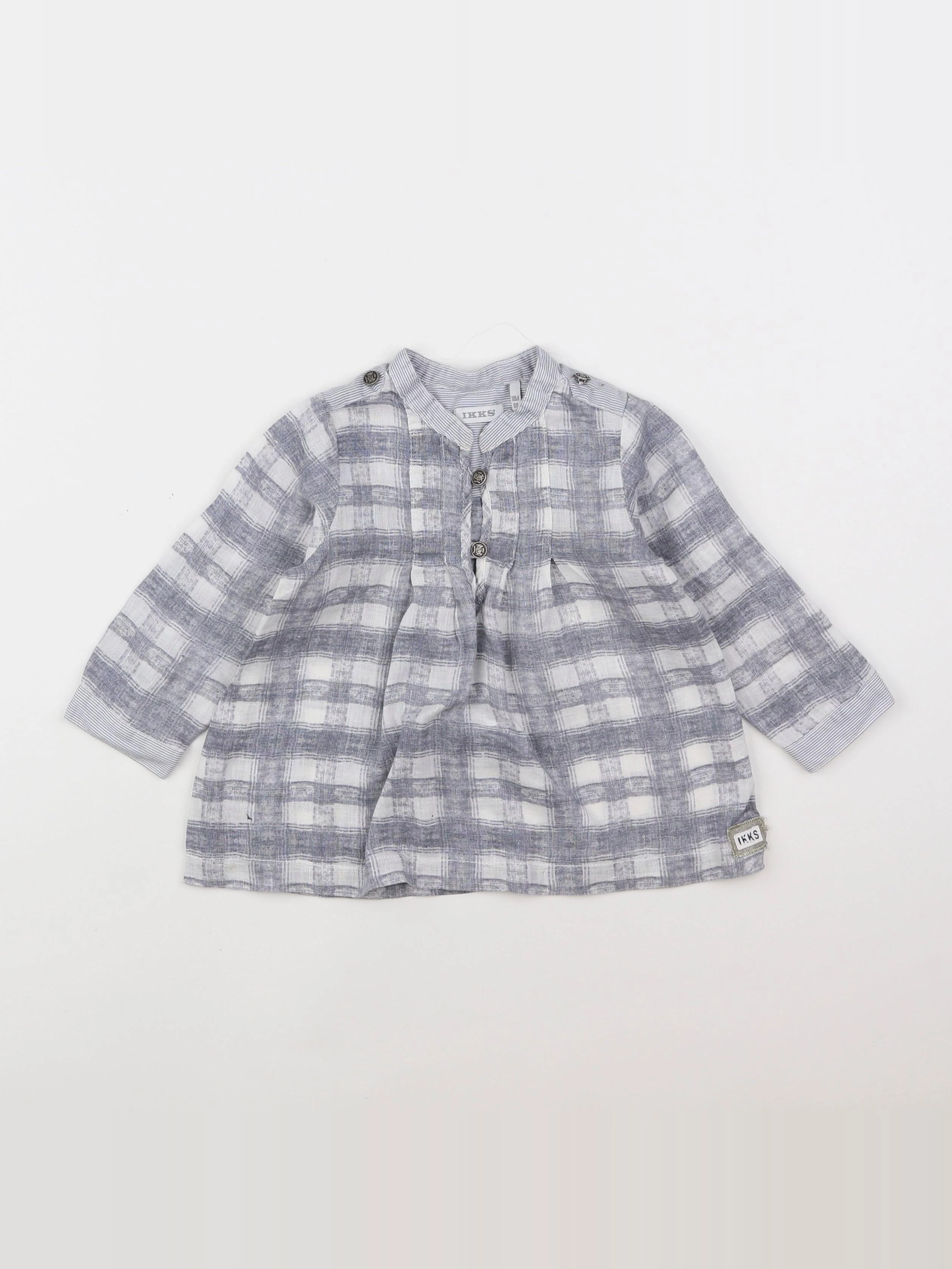 IKKS - blouse beige, gris - 18 mois