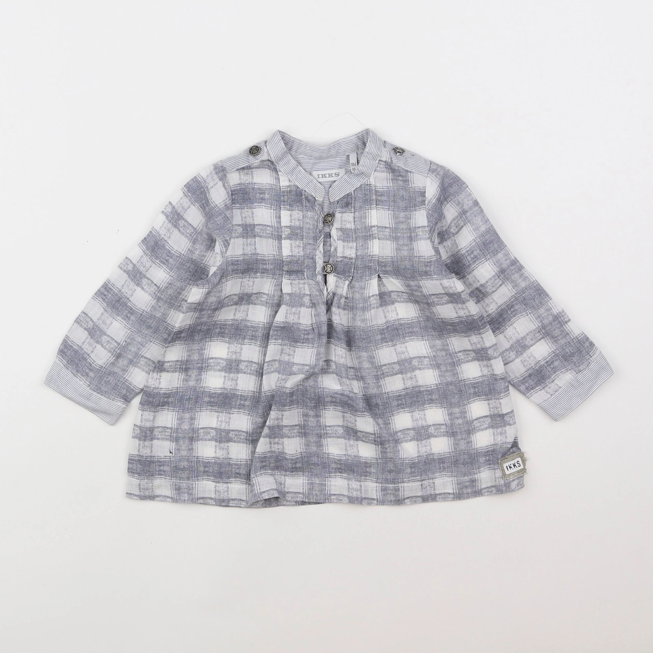 IKKS - blouse beige, gris - 18 mois