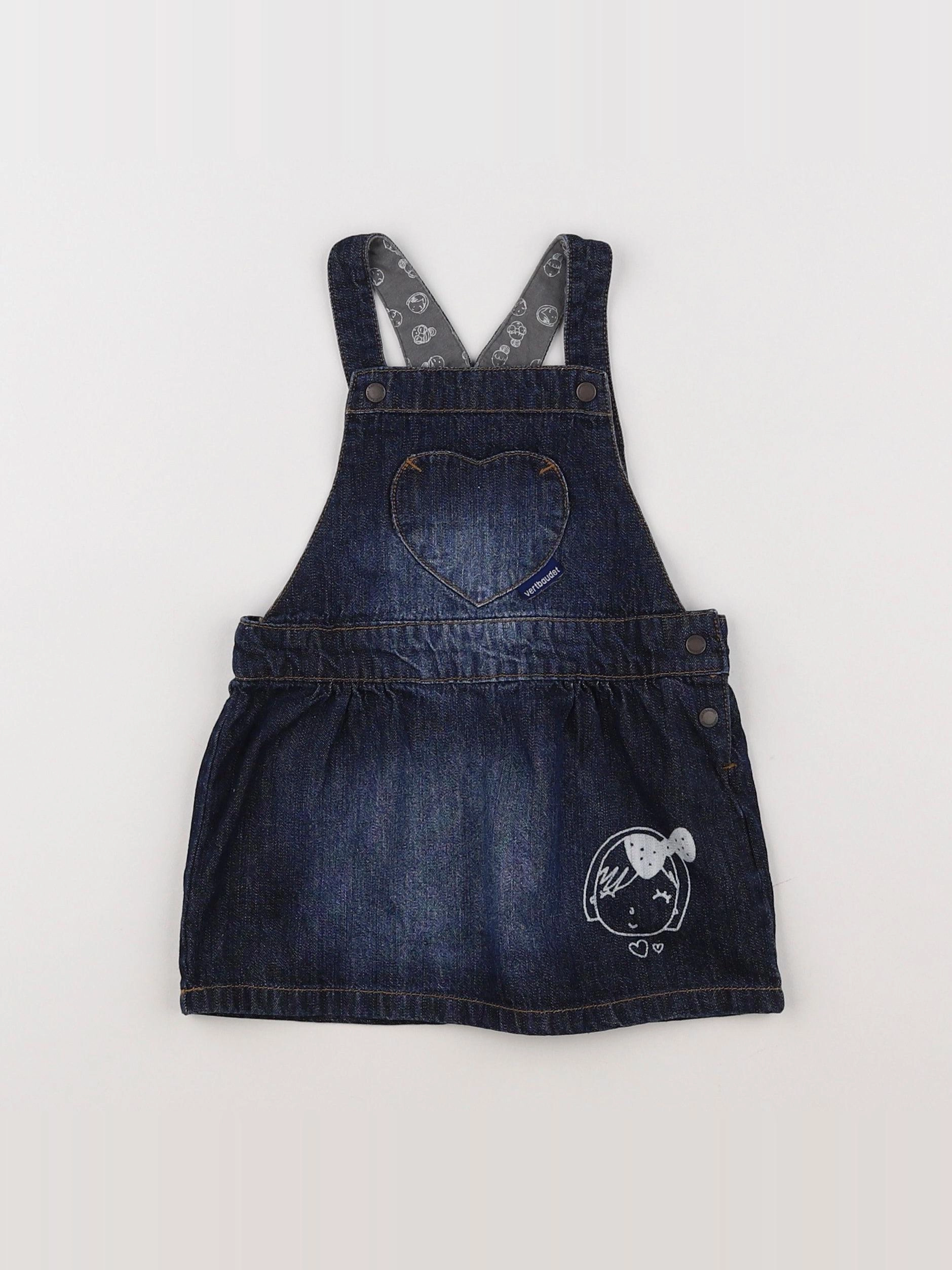 Vertbaudet - robe bleu - 18 mois
