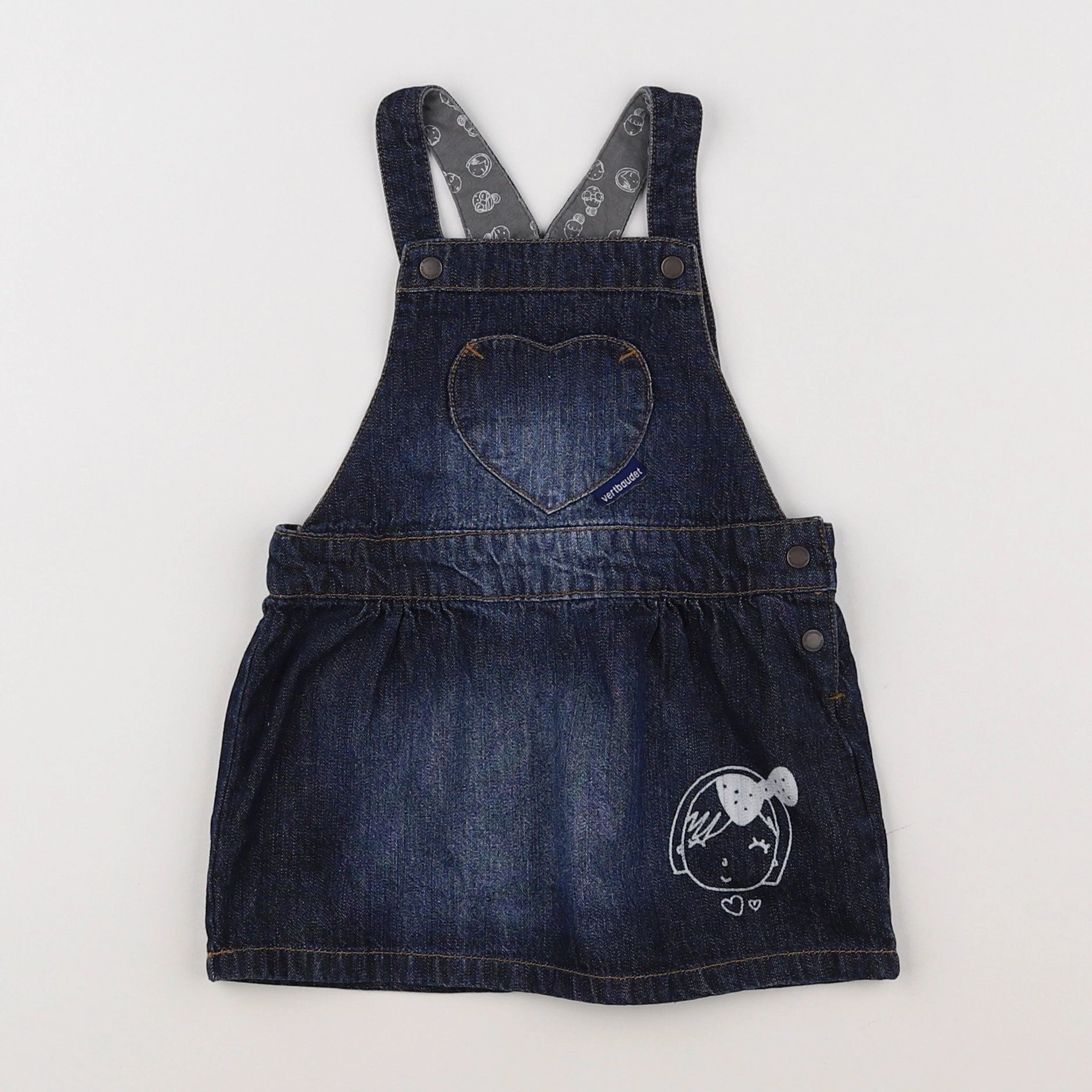 Vertbaudet - robe bleu - 18 mois